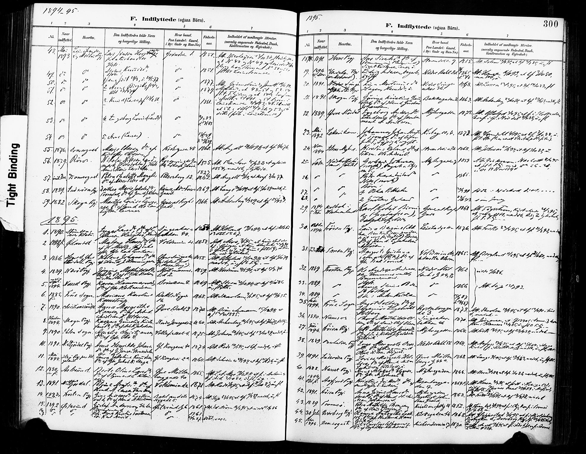 Ministerialprotokoller, klokkerbøker og fødselsregistre - Sør-Trøndelag, SAT/A-1456/604/L0198: Parish register (official) no. 604A19, 1893-1900, p. 300