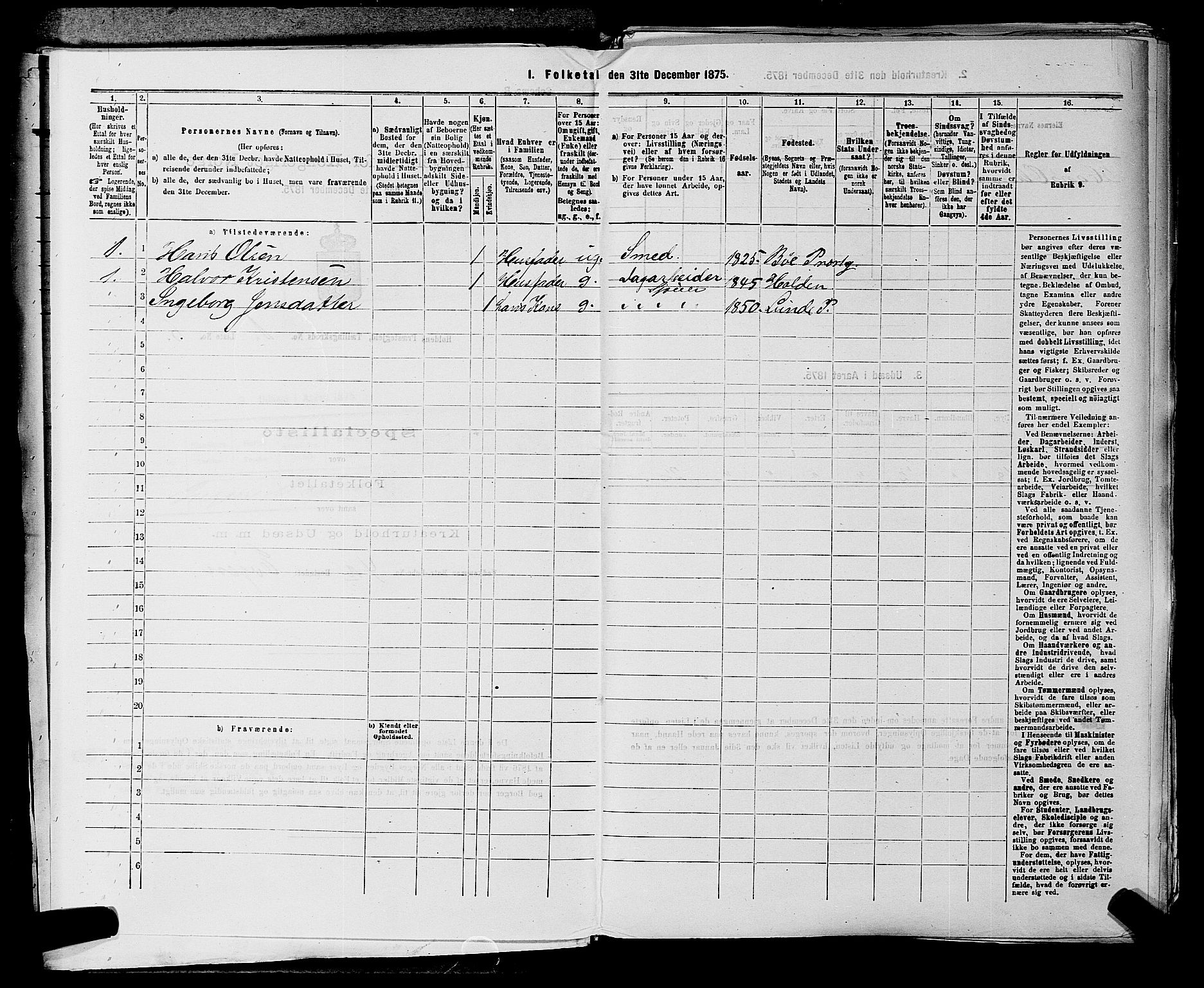 SAKO, 1875 census for 0819P Holla, 1875, p. 61