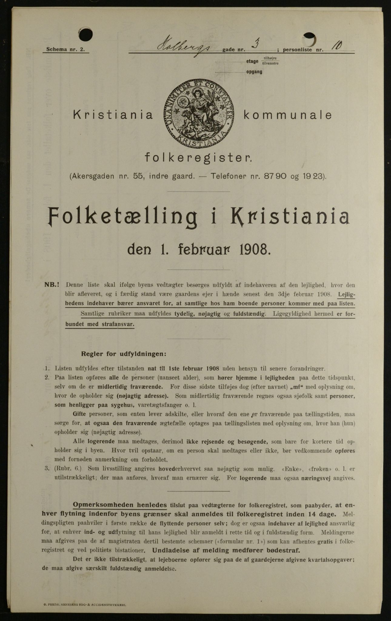 OBA, Municipal Census 1908 for Kristiania, 1908, p. 36211