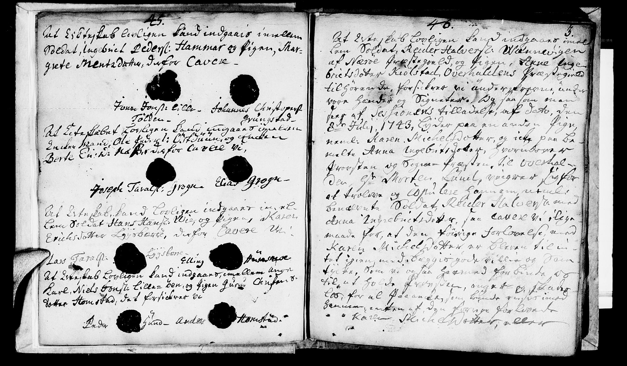 Ministerialprotokoller, klokkerbøker og fødselsregistre - Nord-Trøndelag, SAT/A-1458/764/L0541: Parish register (official) no. 764A01, 1745-1758, p. 3
