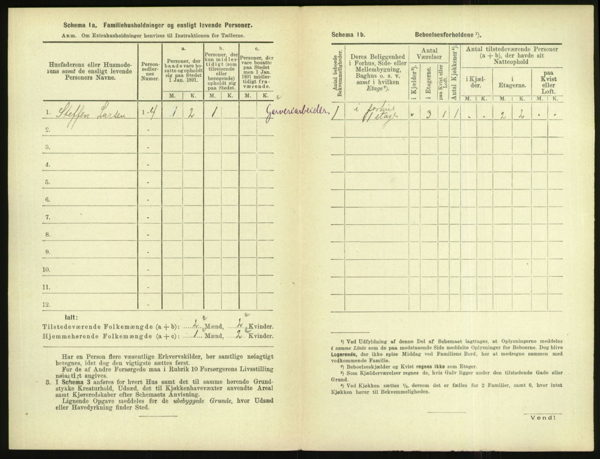 RA, 1891 census for 1004 Flekkefjord, 1891, p. 407