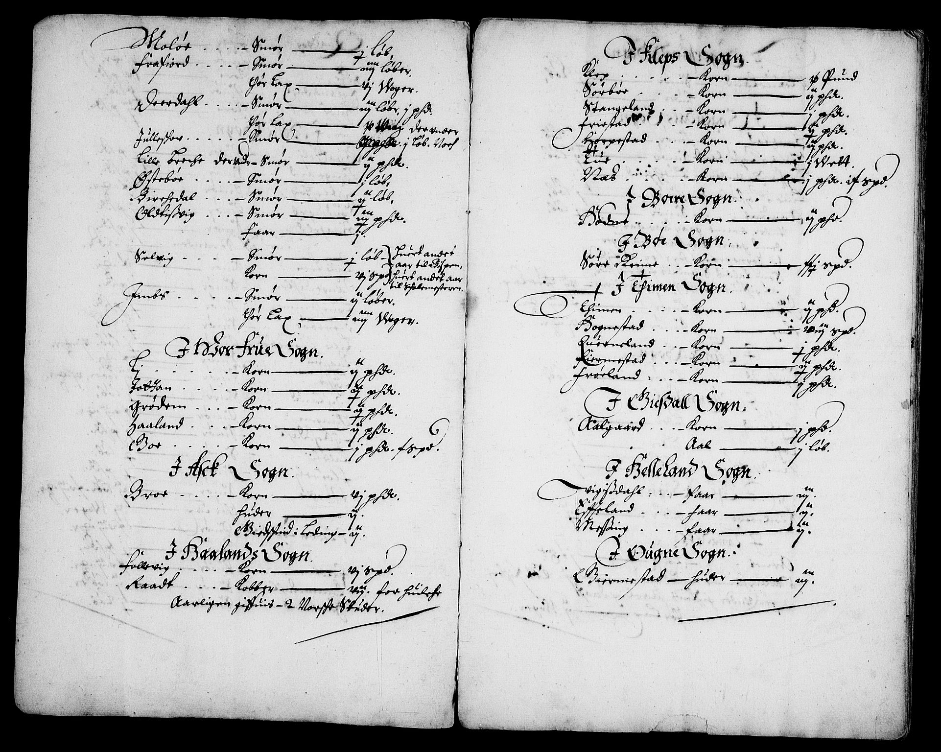 Rentekammeret inntil 1814, Realistisk ordnet avdeling, AV/RA-EA-4070/Fc/Fca/L0002/0006: [Ca II]  Kristiansand stift / Stavanger kapitels jordebok med "Beneficiarii Adkomst", 1665