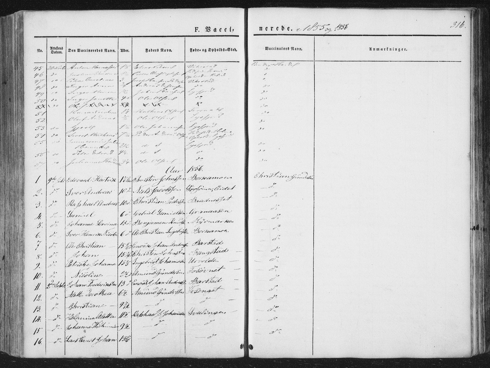 Ministerialprotokoller, klokkerbøker og fødselsregistre - Nordland, AV/SAT-A-1459/810/L0144: Parish register (official) no. 810A07 /1, 1841-1862, p. 316