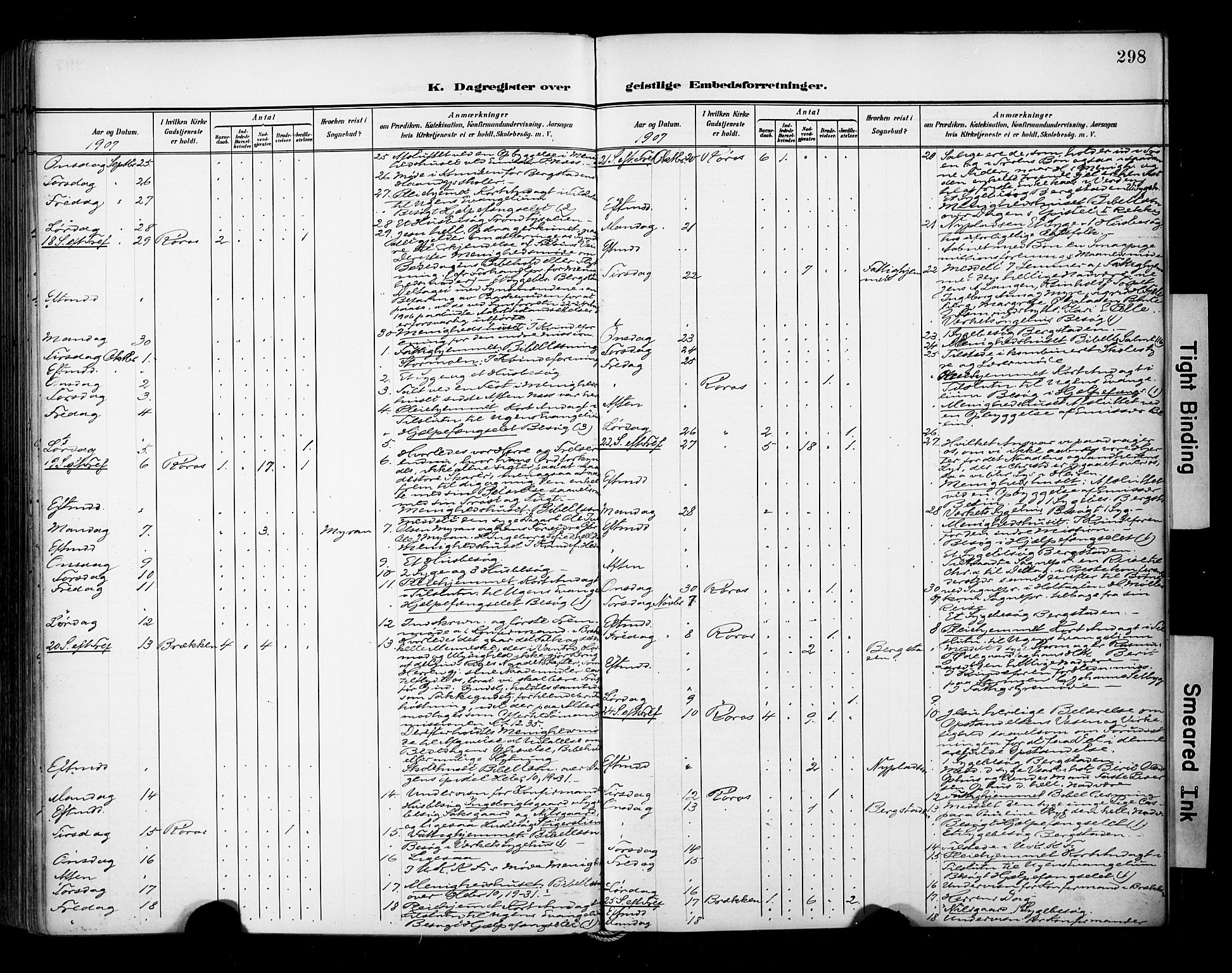 Ministerialprotokoller, klokkerbøker og fødselsregistre - Sør-Trøndelag, AV/SAT-A-1456/681/L0936: Parish register (official) no. 681A14, 1899-1908, p. 298