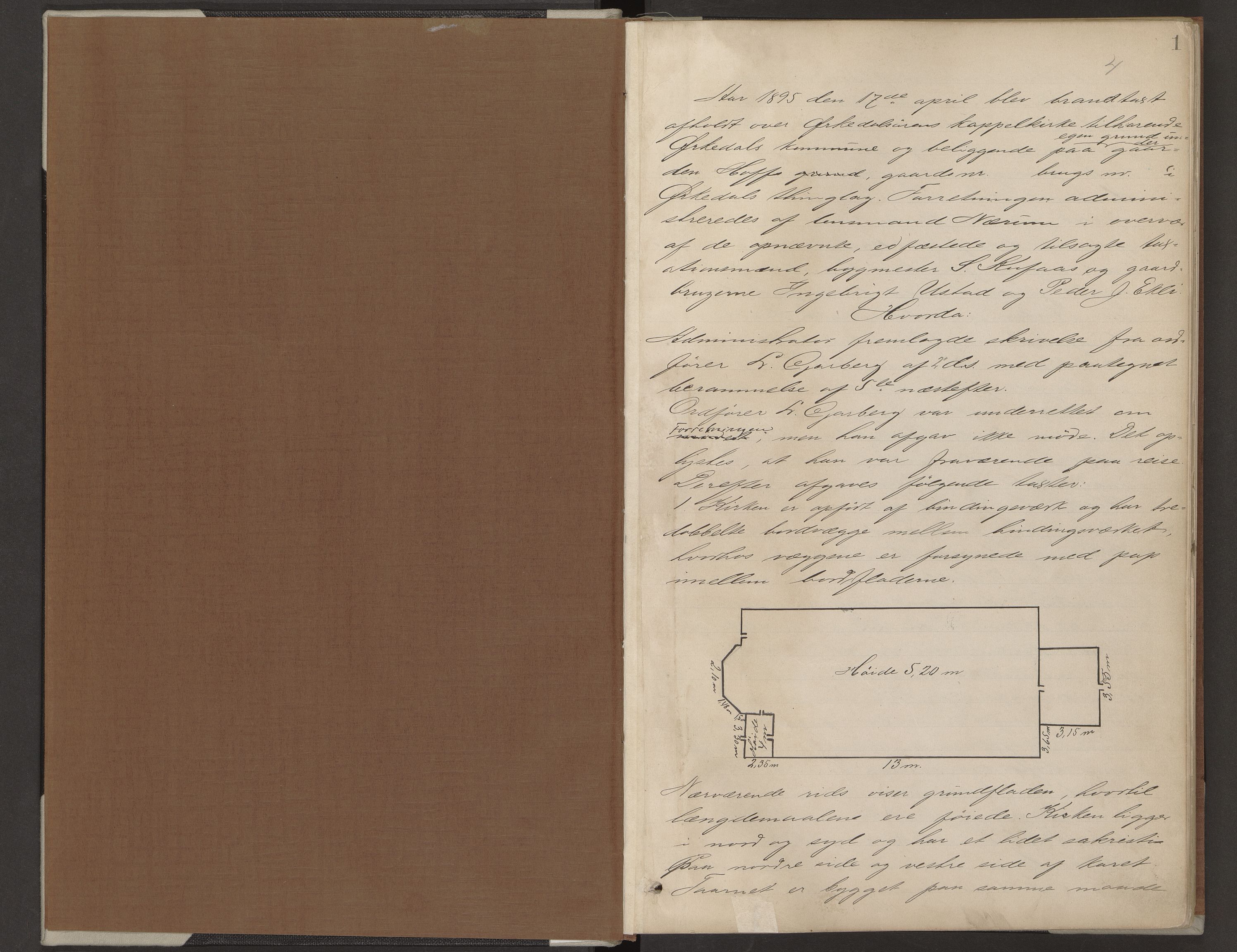 Norges Brannkasse Orkdal, AV/SAT-A-5530/Fa/L0004: Branntakstprotokoll, 1895-1908