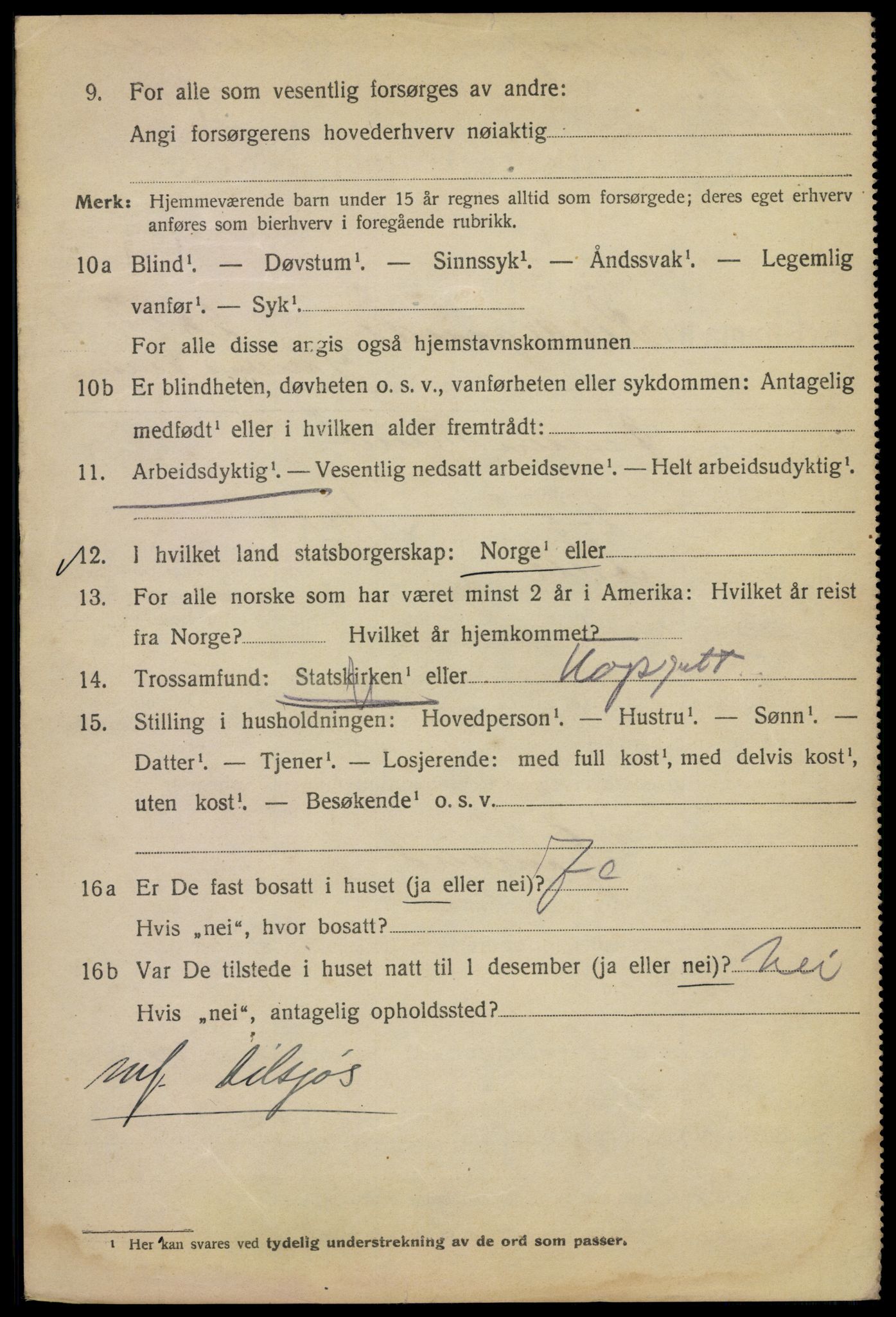 SAO, 1920 census for Kristiania, 1920, p. 337202