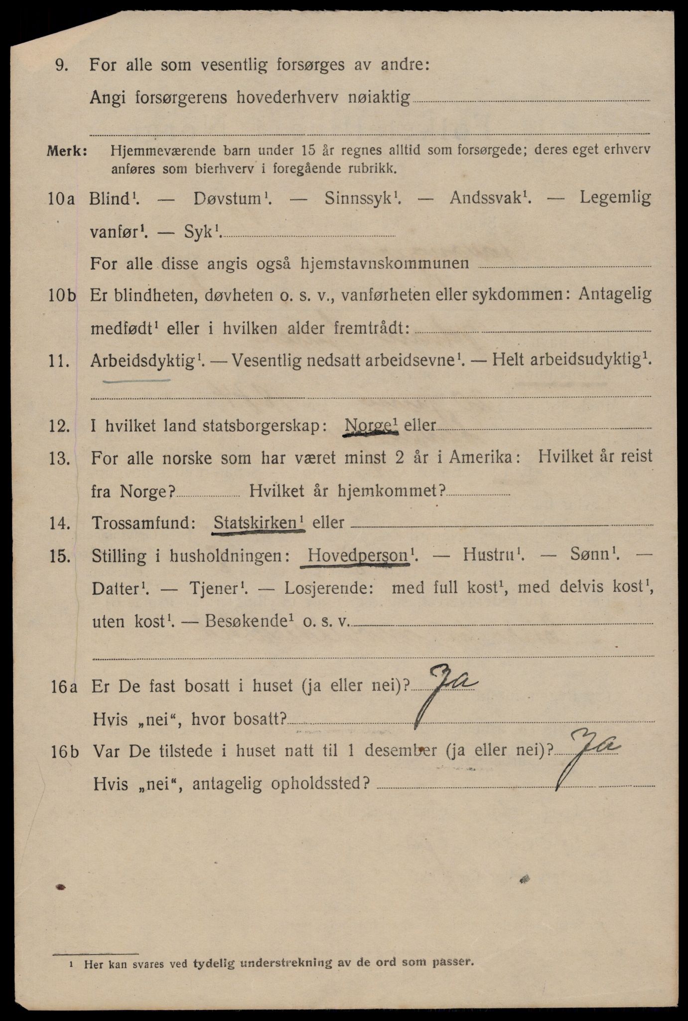 SAST, 1920 census for Stavanger, 1920, p. 68159