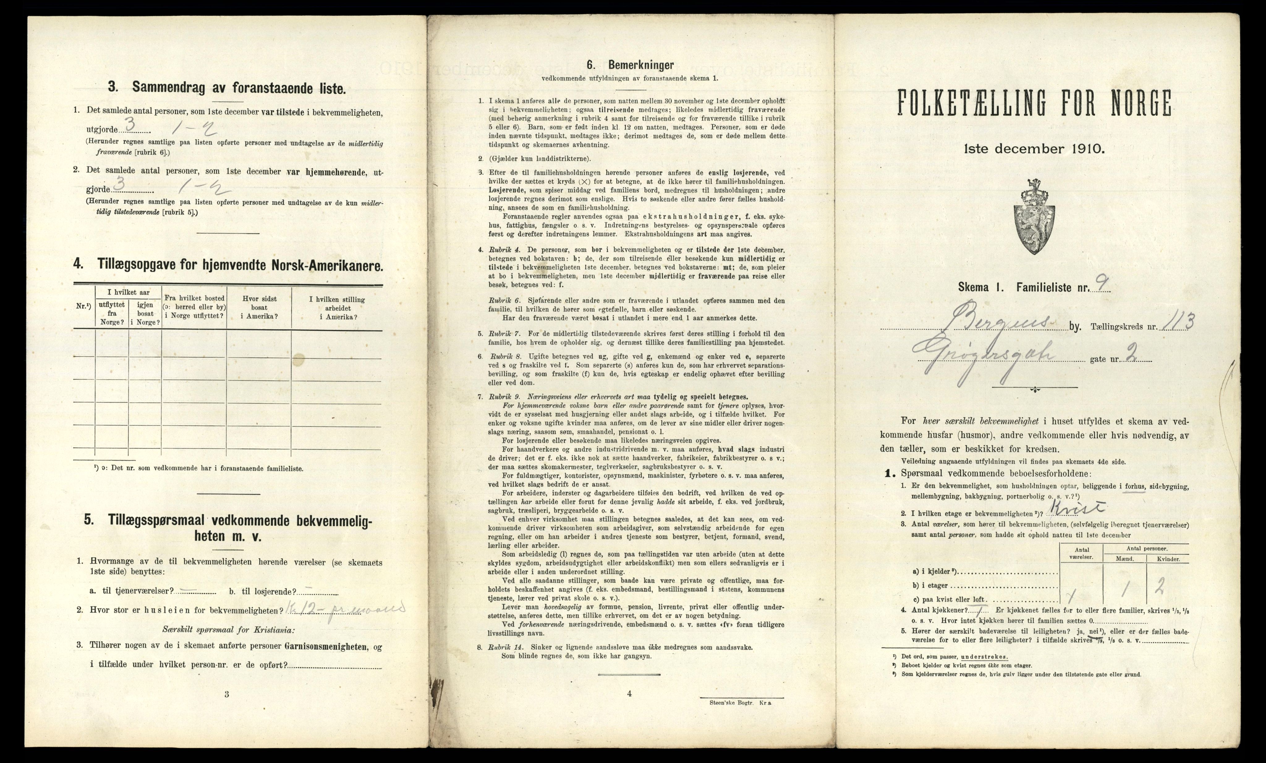 RA, 1910 census for Bergen, 1910, p. 39633