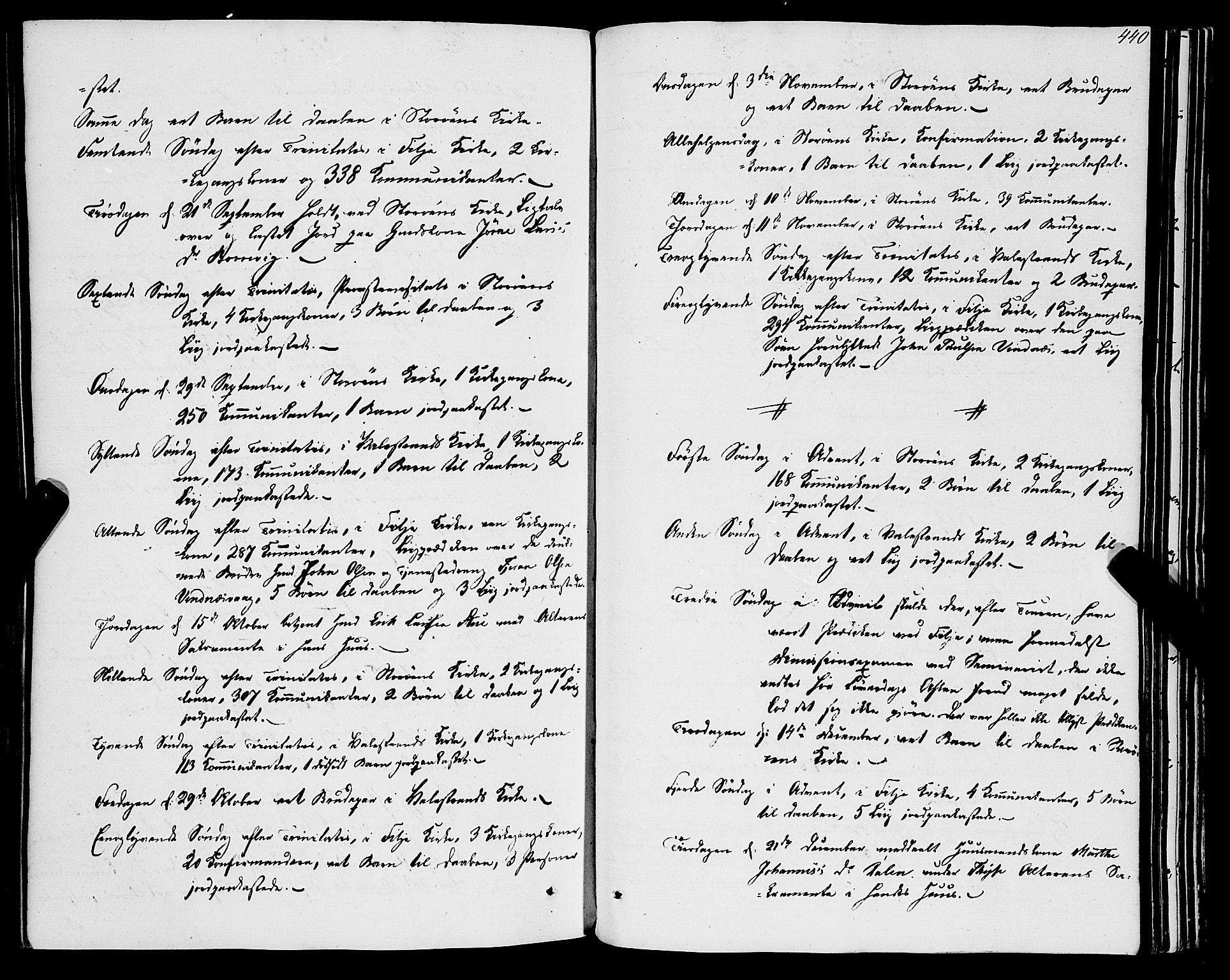 Stord sokneprestembete, SAB/A-78201/H/Haa: Parish register (official) no. A 7, 1841-1861, p. 440