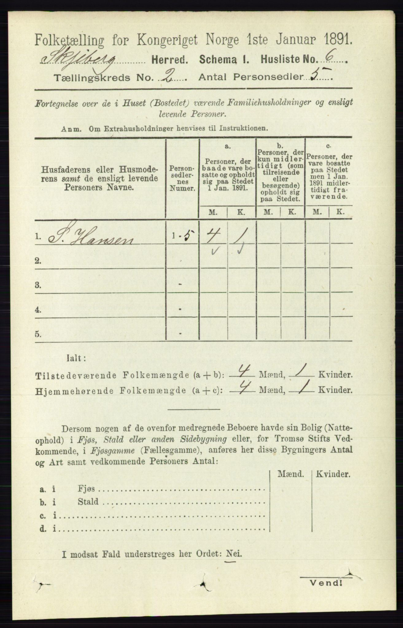 RA, 1891 census for 0115 Skjeberg, 1891, p. 815