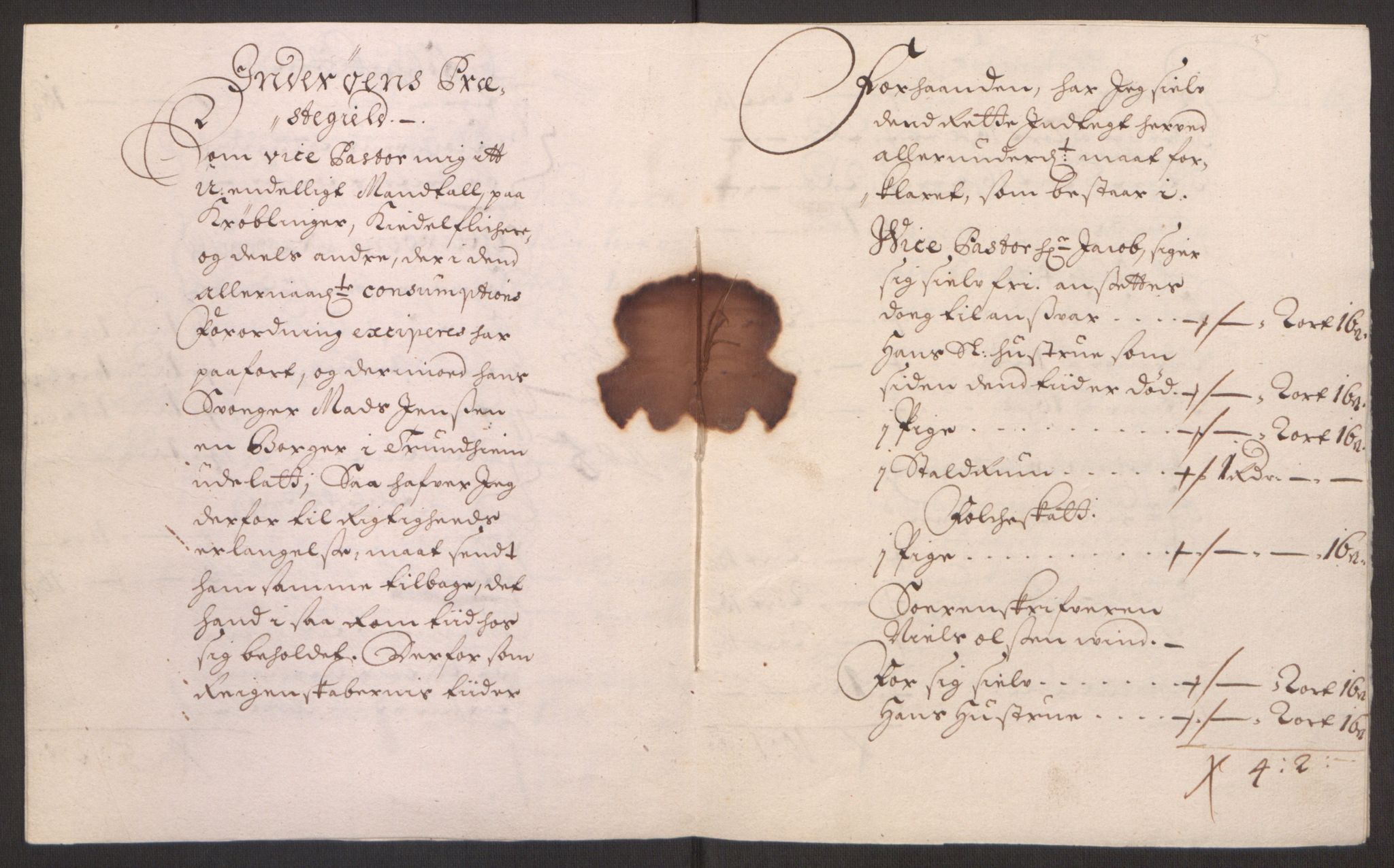 Rentekammeret inntil 1814, Reviderte regnskaper, Fogderegnskap, AV/RA-EA-4092/R63/L4309: Fogderegnskap Inderøy, 1695-1697, p. 285