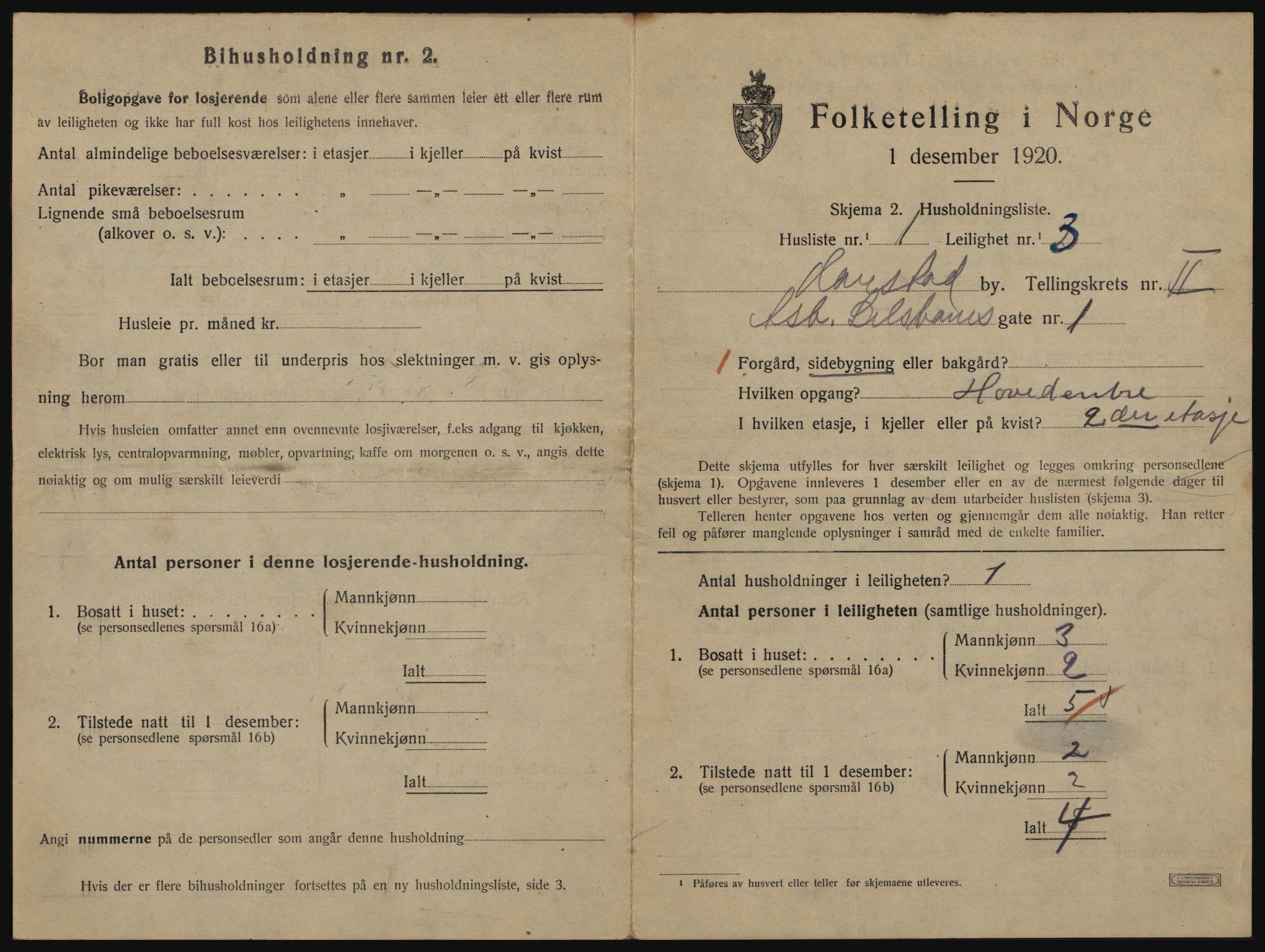 SATØ, 1920 census for Harstad, 1920, p. 999