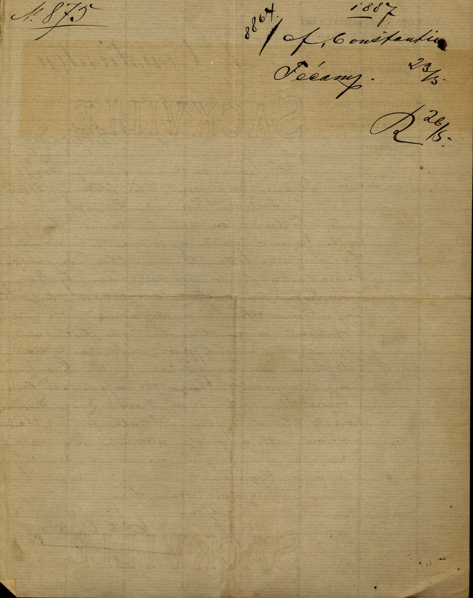 Pa 63 - Østlandske skibsassuranceforening, VEMU/A-1079/G/Ga/L0020/0001: Havaridokumenter / Tellus, Telanak, Wilhelmine, 1887, p. 15