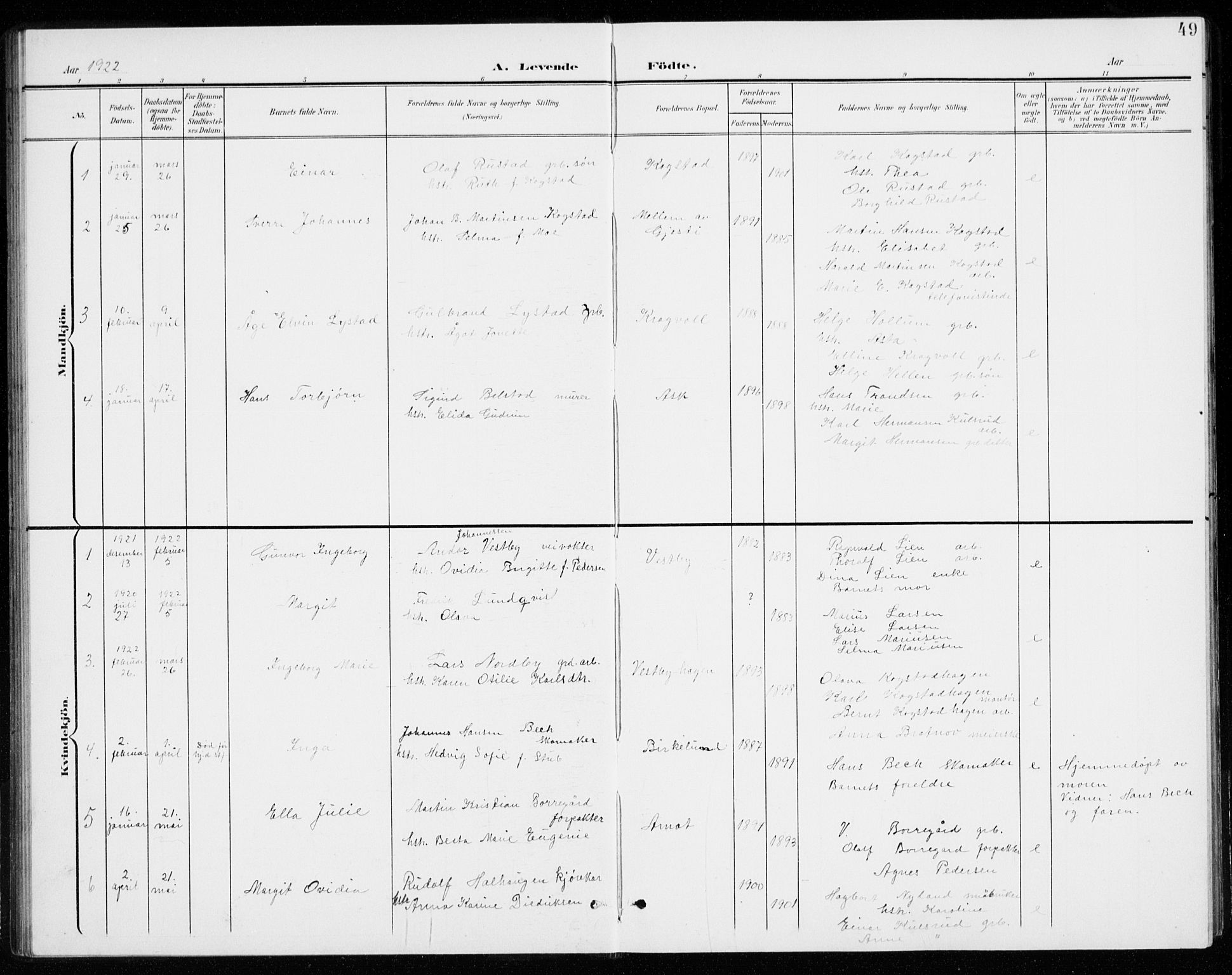 Gjerdrum prestekontor Kirkebøker, AV/SAO-A-10412b/G/Gb/L0001: Parish register (copy) no. II 1, 1901-1944, p. 49