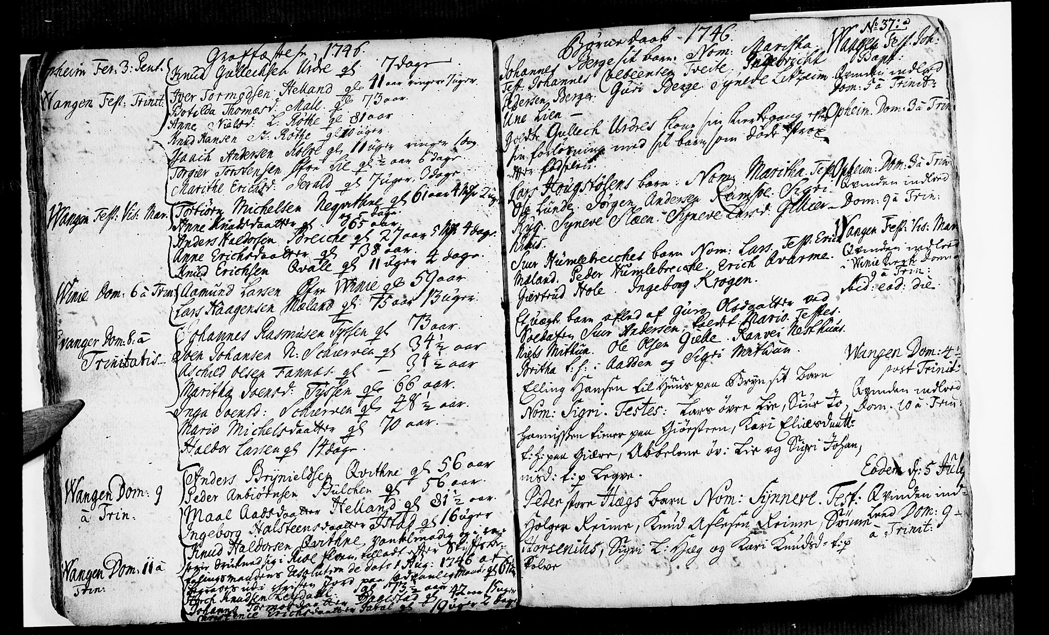 Voss sokneprestembete, AV/SAB-A-79001/H/Haa: Parish register (official) no. A 6, 1744-1752, p. 37