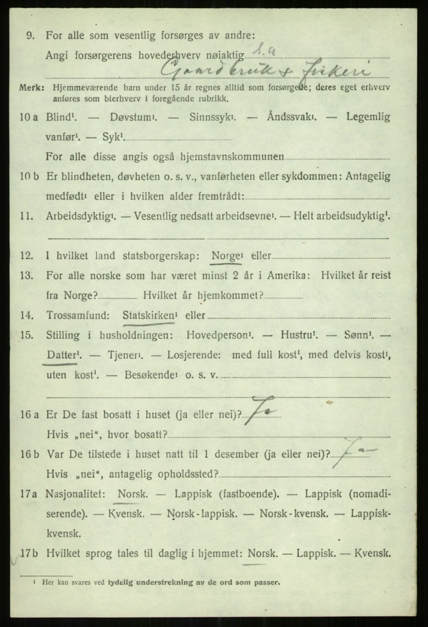 SATØ, 1920 census for Lenvik, 1920, p. 5631