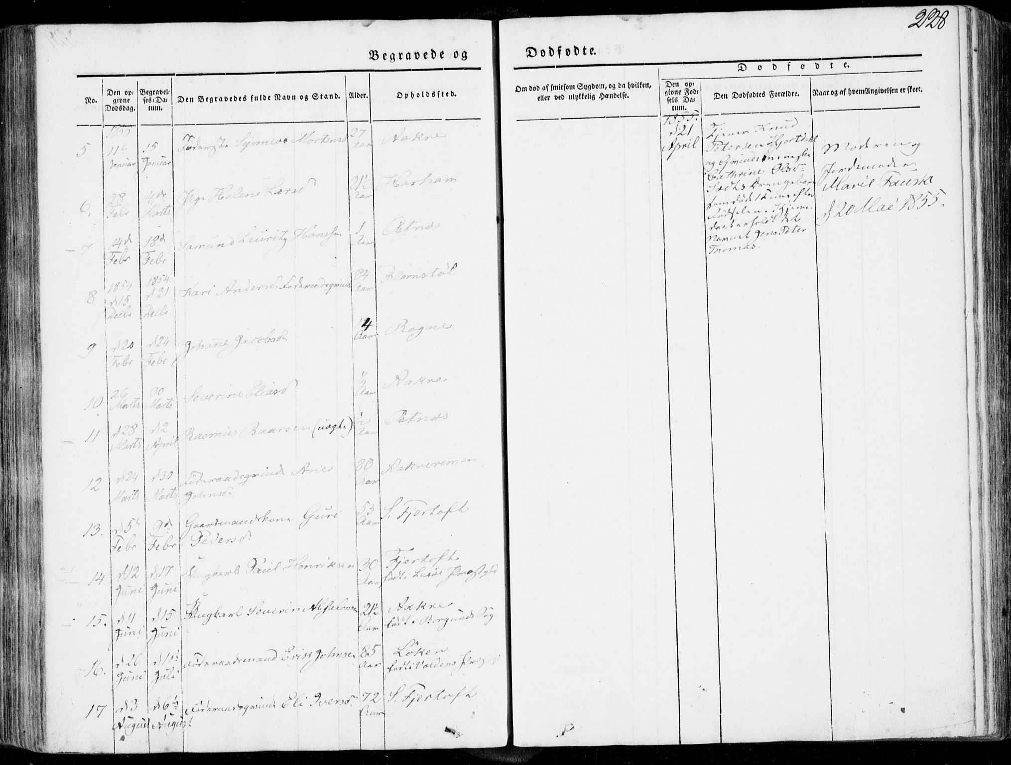 Ministerialprotokoller, klokkerbøker og fødselsregistre - Møre og Romsdal, AV/SAT-A-1454/536/L0497: Parish register (official) no. 536A06, 1845-1865, p. 228