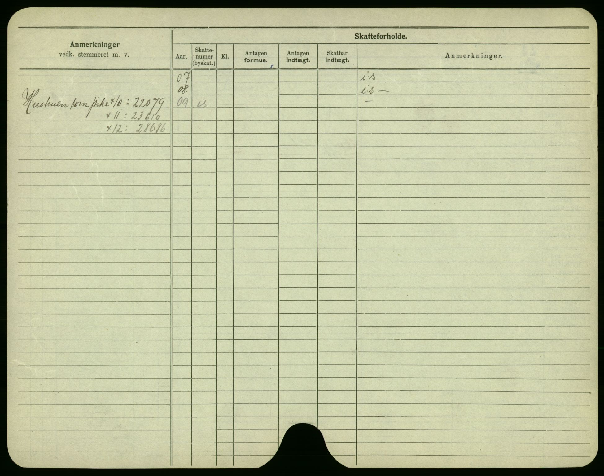 Oslo folkeregister, Registerkort, AV/SAO-A-11715/F/Fa/Fac/L0002: Menn, 1906-1914, p. 25b