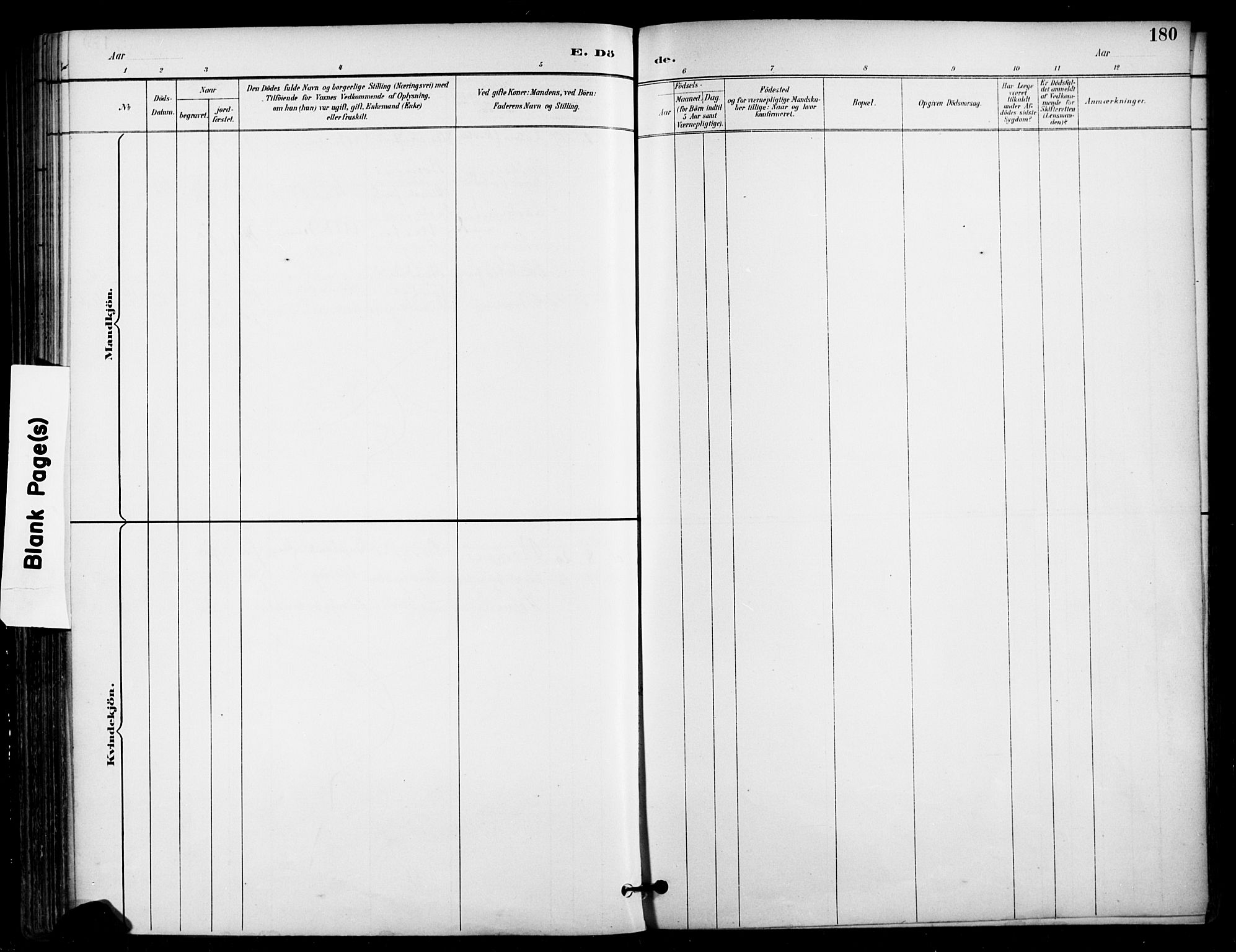 Ullensaker prestekontor Kirkebøker, AV/SAO-A-10236a/F/Fa/L0020: Parish register (official) no. I 20, 1892-1902, p. 180