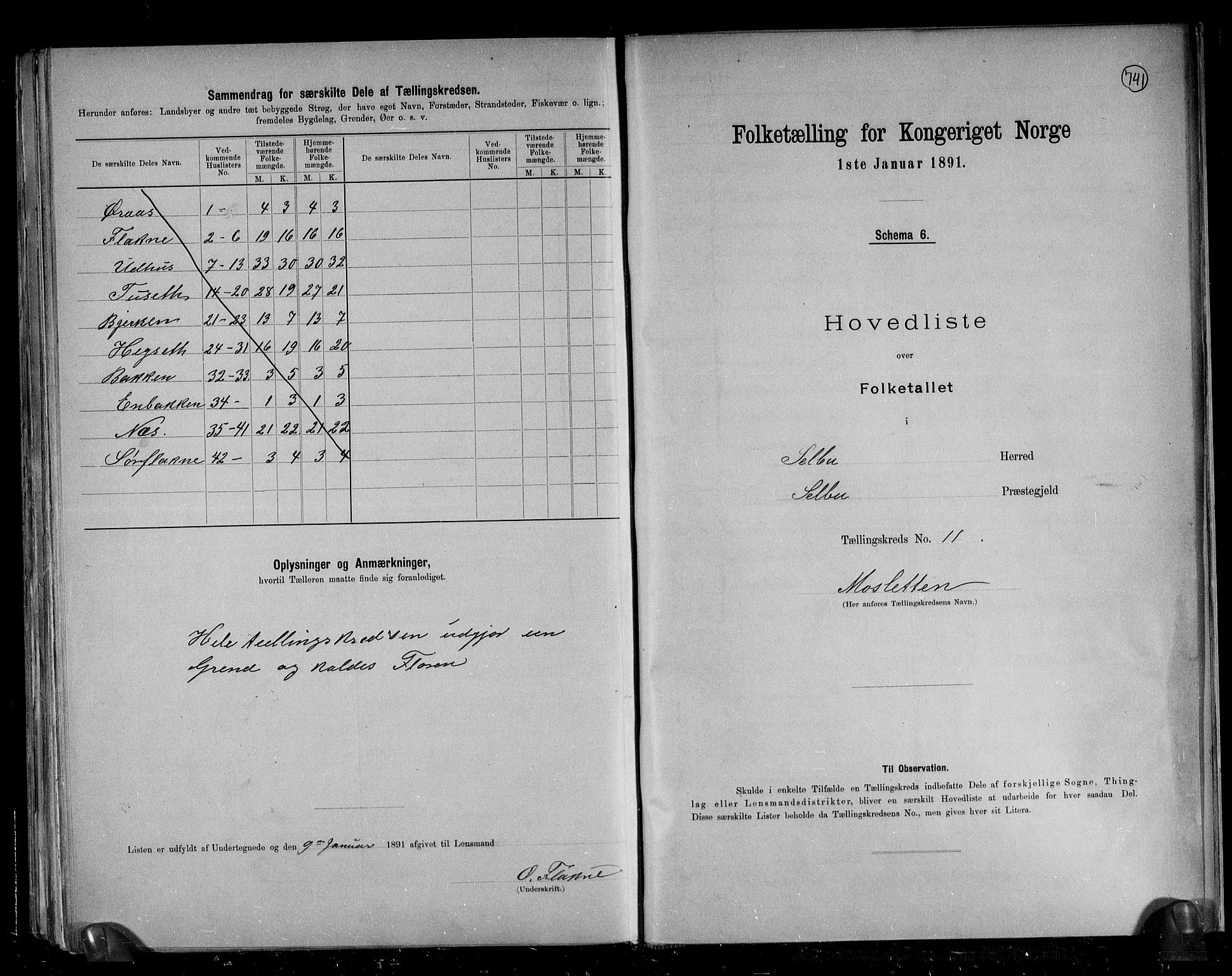 RA, 1891 census for 1664 Selbu, 1891, p. 27