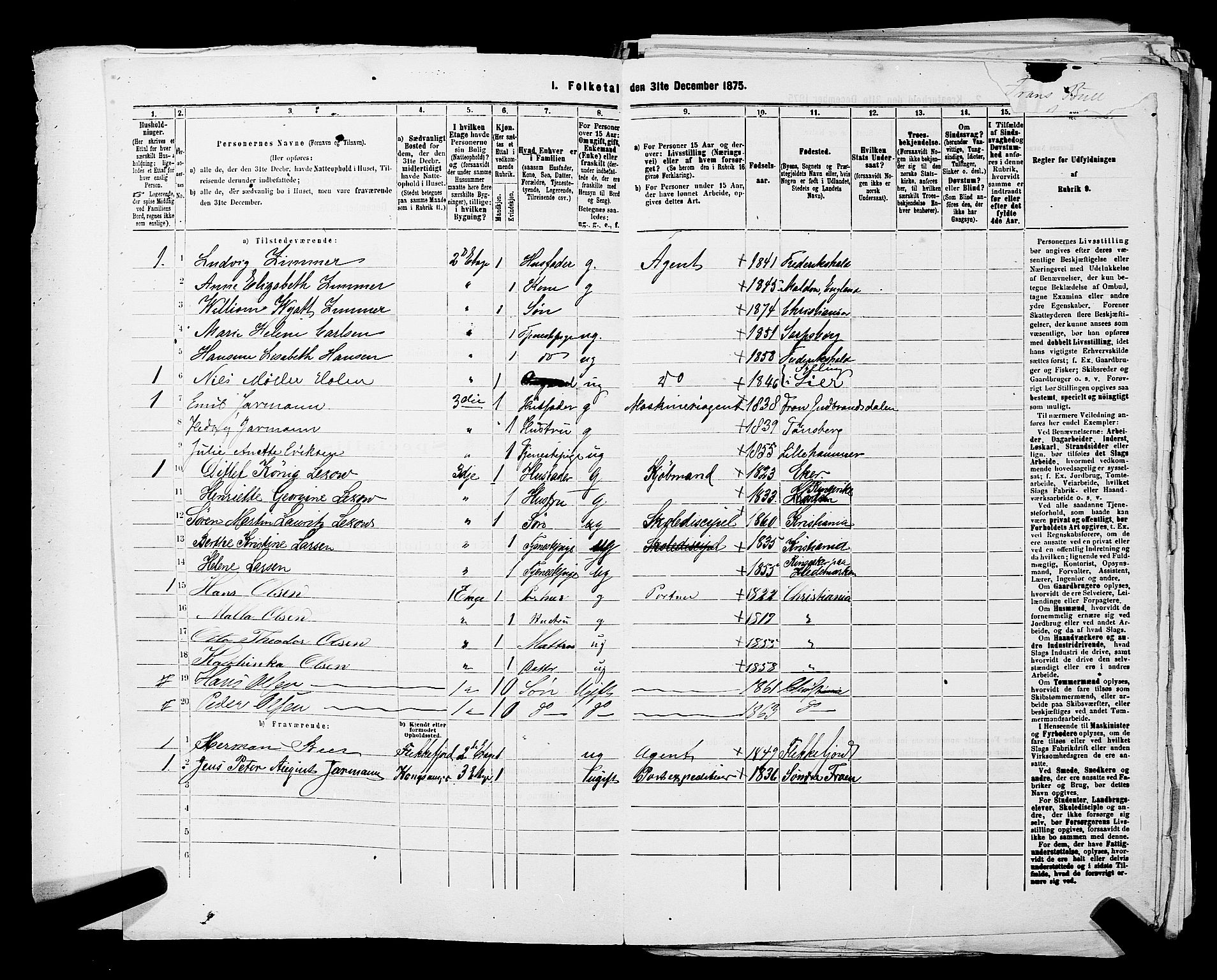 RA, 1875 census for 0301 Kristiania, 1875, p. 514