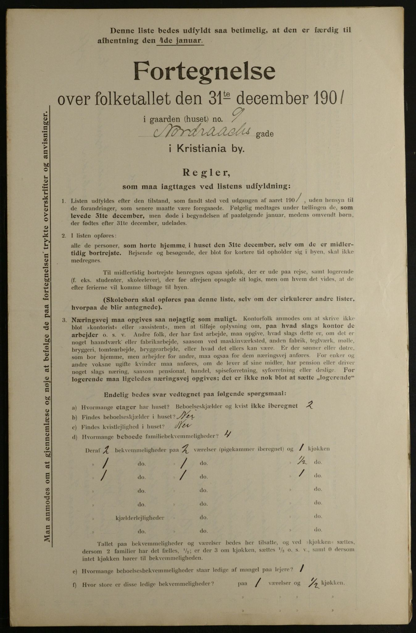 OBA, Municipal Census 1901 for Kristiania, 1901, p. 11259