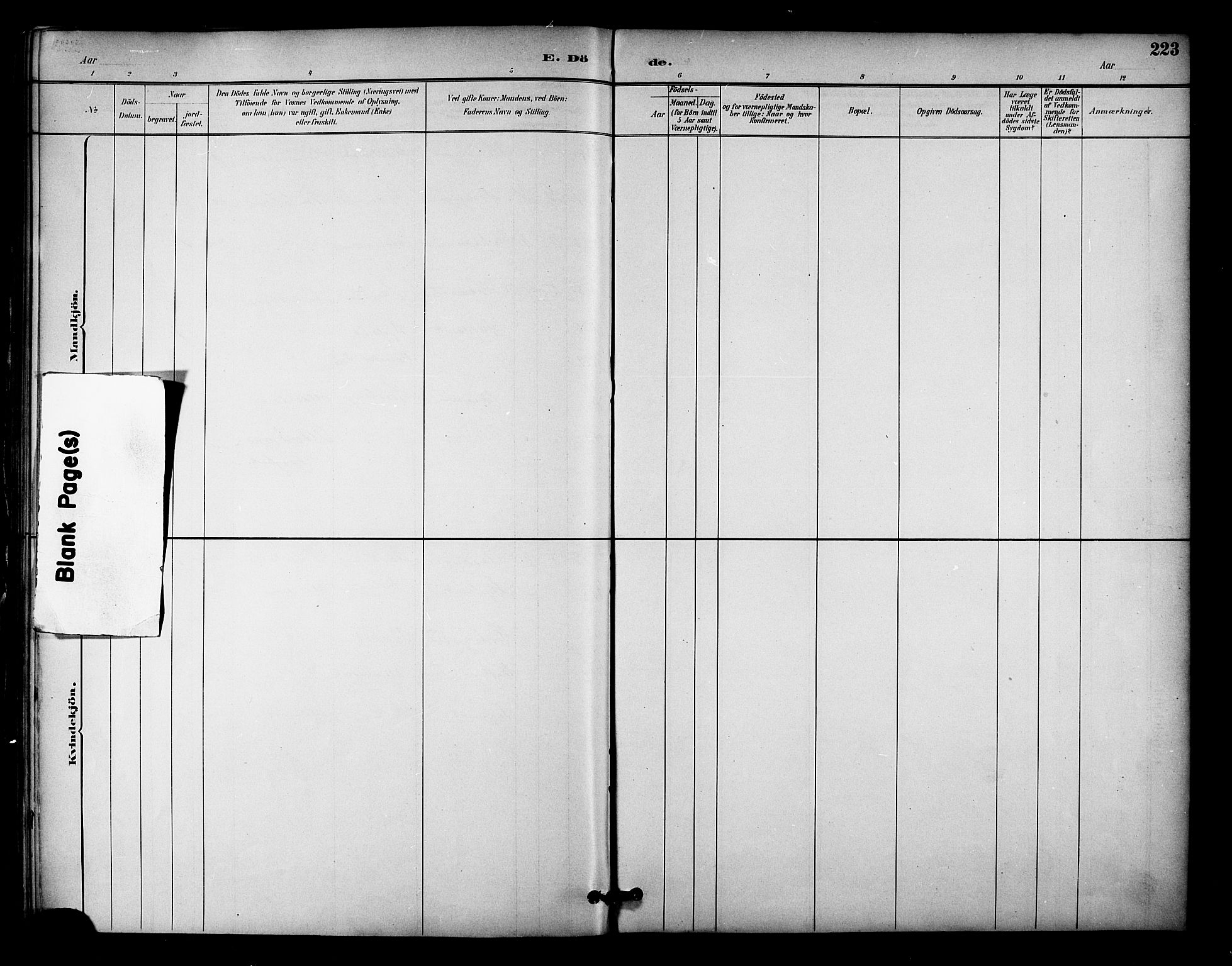 Ministerialprotokoller, klokkerbøker og fødselsregistre - Nordland, AV/SAT-A-1459/810/L0150: Parish register (official) no. 810A10 /1, 1884-1895, p. 223