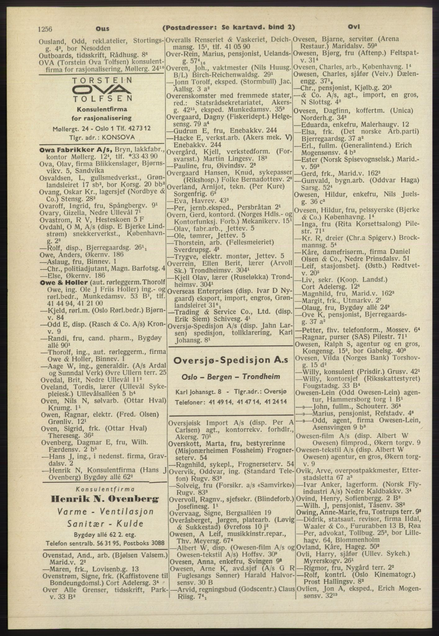 Kristiania/Oslo adressebok, PUBL/-, 1965-1966, p. 1256