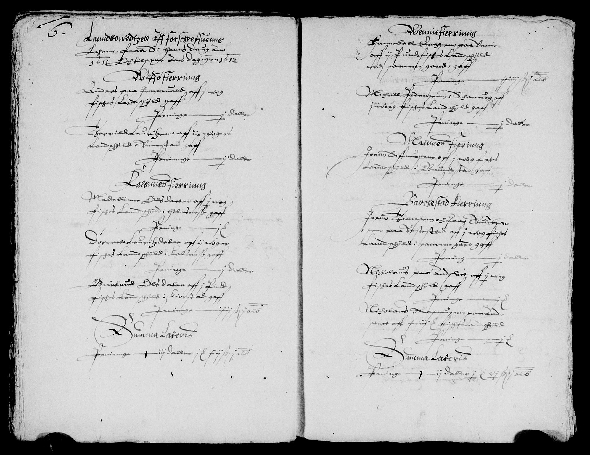 Rentekammeret inntil 1814, Reviderte regnskaper, Lensregnskaper, AV/RA-EA-5023/R/Rb/Rbz/L0002: Nordlandenes len, 1611-1612
