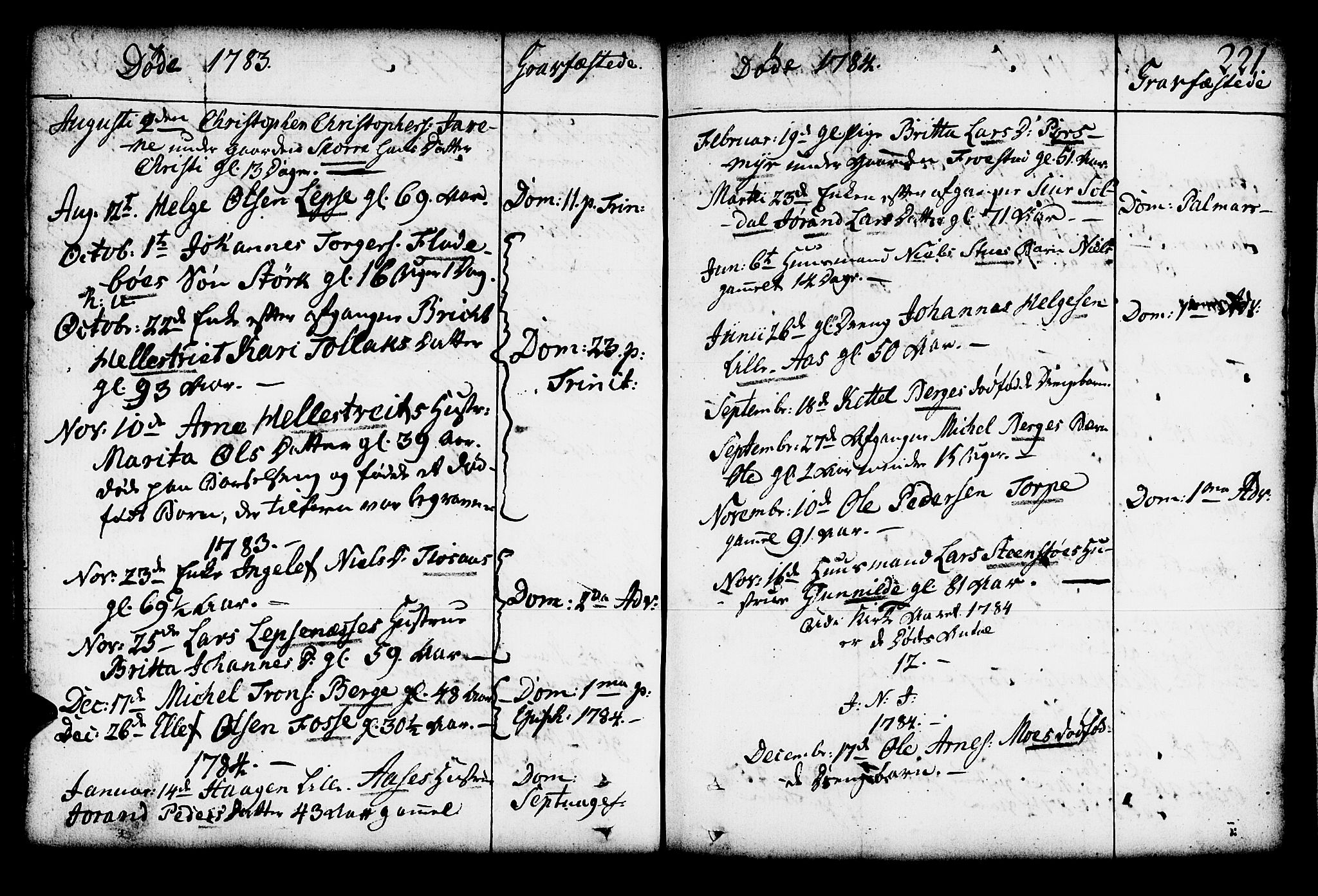 Kvam sokneprestembete, AV/SAB-A-76201/H/Haa: Parish register (official) no. A 4, 1743-1795, p. 221