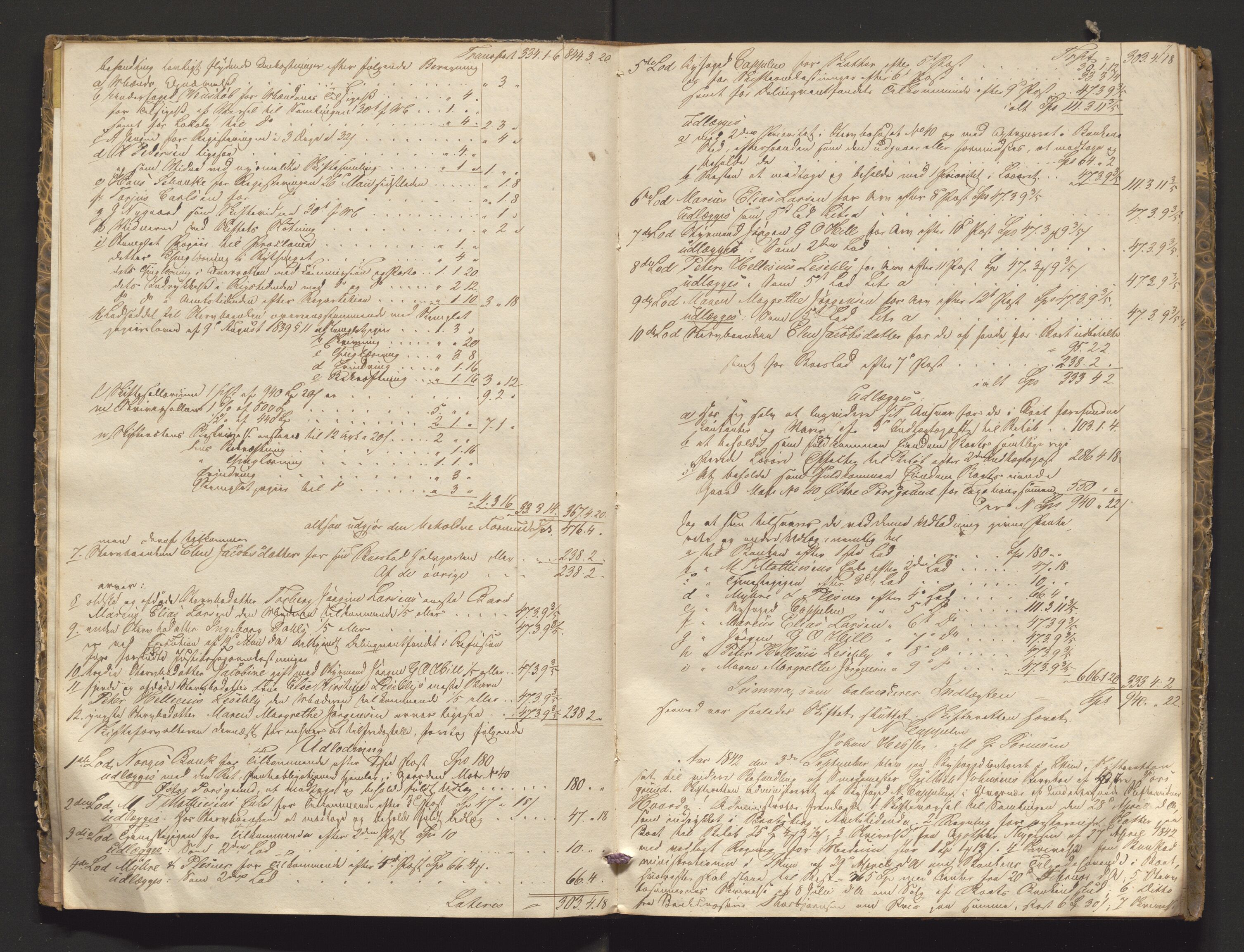 Porsgrunn byfogd, AV/SAKO-A-106/H/Hb/L0004: Skifteprotokoll, 1842-1844, p. 6-7
