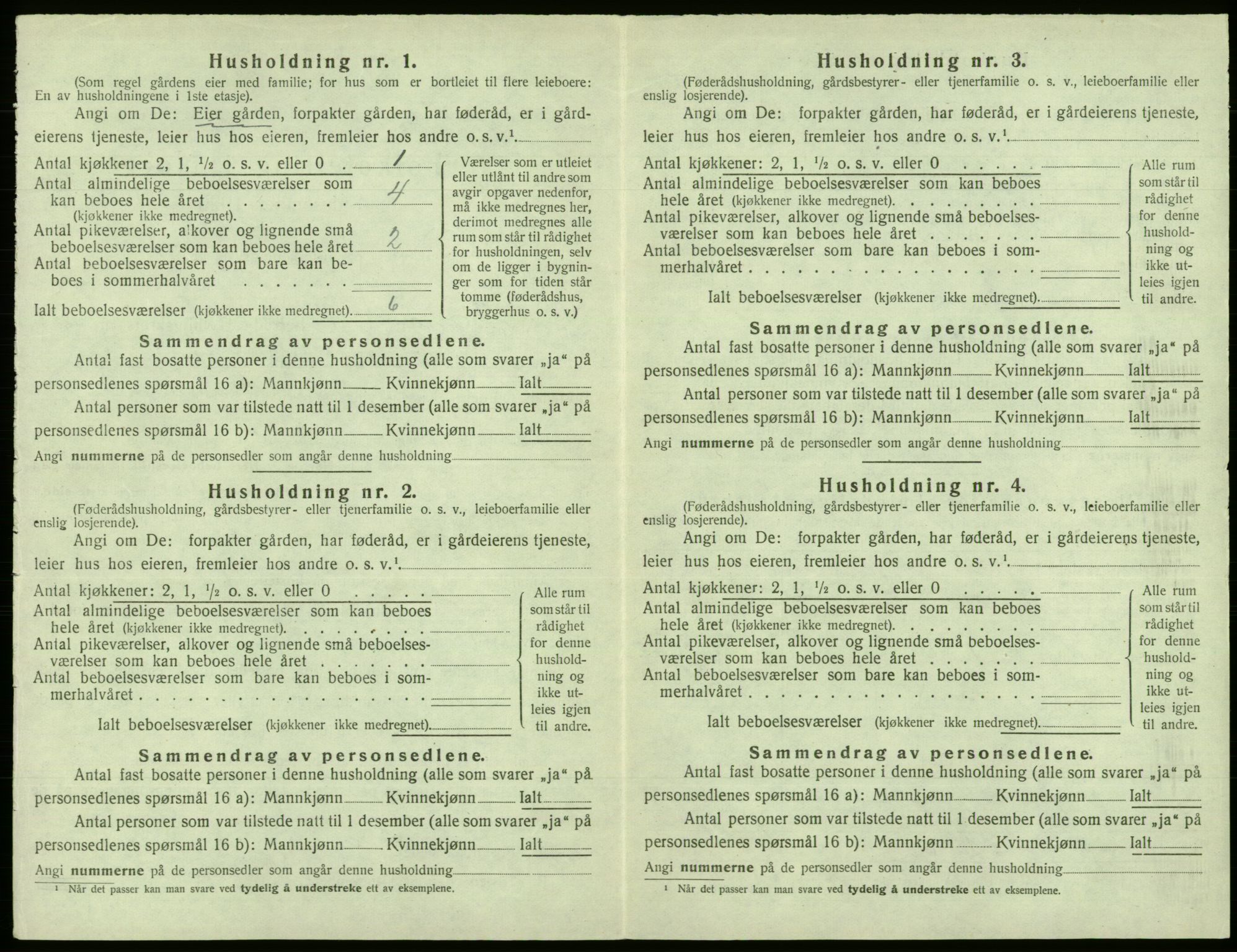 SAB, 1920 census for Fana, 1920, p. 2256