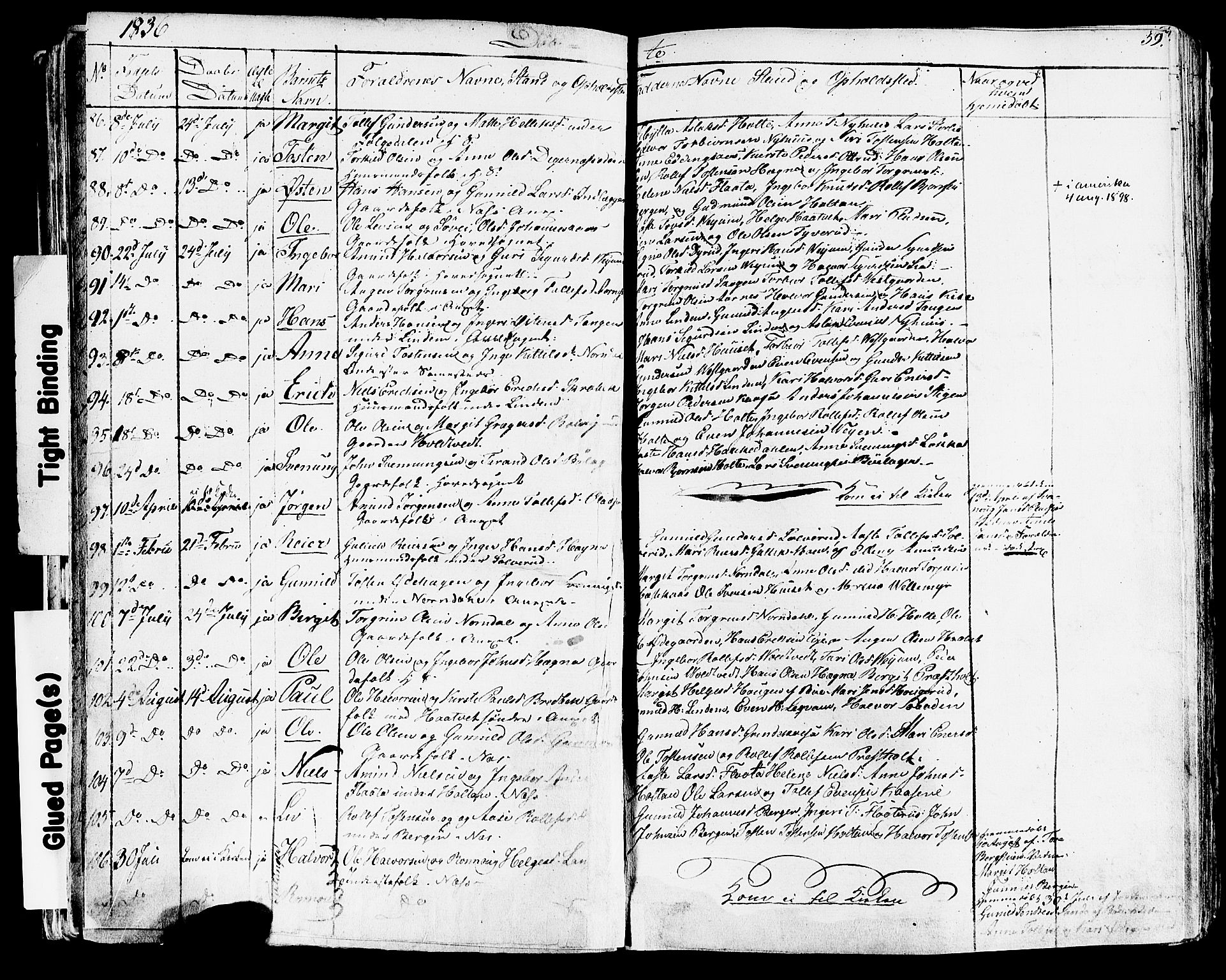 Sauherad kirkebøker, SAKO/A-298/F/Fa/L0006: Parish register (official) no. I 6, 1827-1850, p. 59