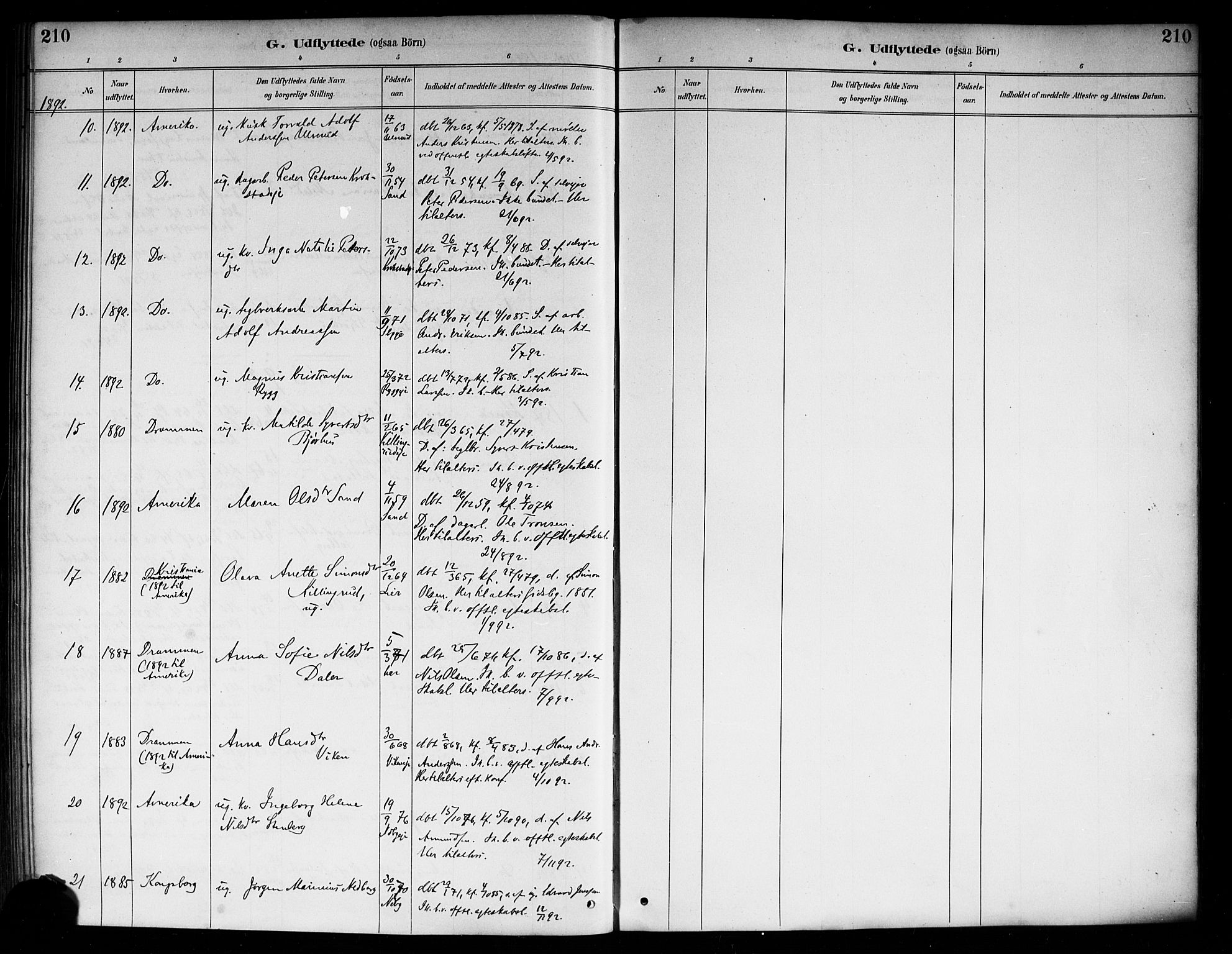 Nedre Eiker kirkebøker, SAKO/A-612/F/Fa/L0003: Parish register (official) no. 3, 1885-1892, p. 210