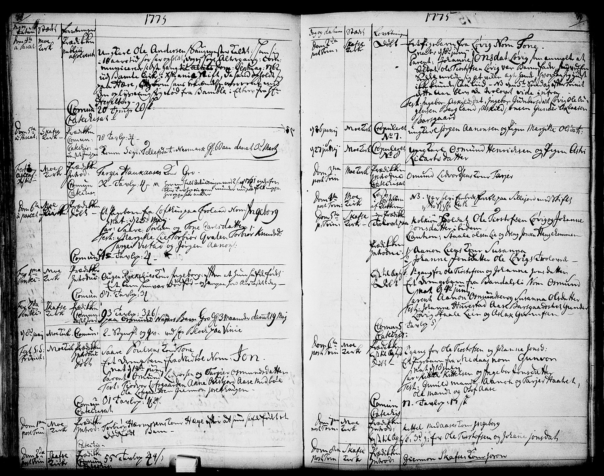 Mo kirkebøker, AV/SAKO-A-286/F/Fa/L0002: Parish register (official) no. I 2, 1766-1799, p. 78-79