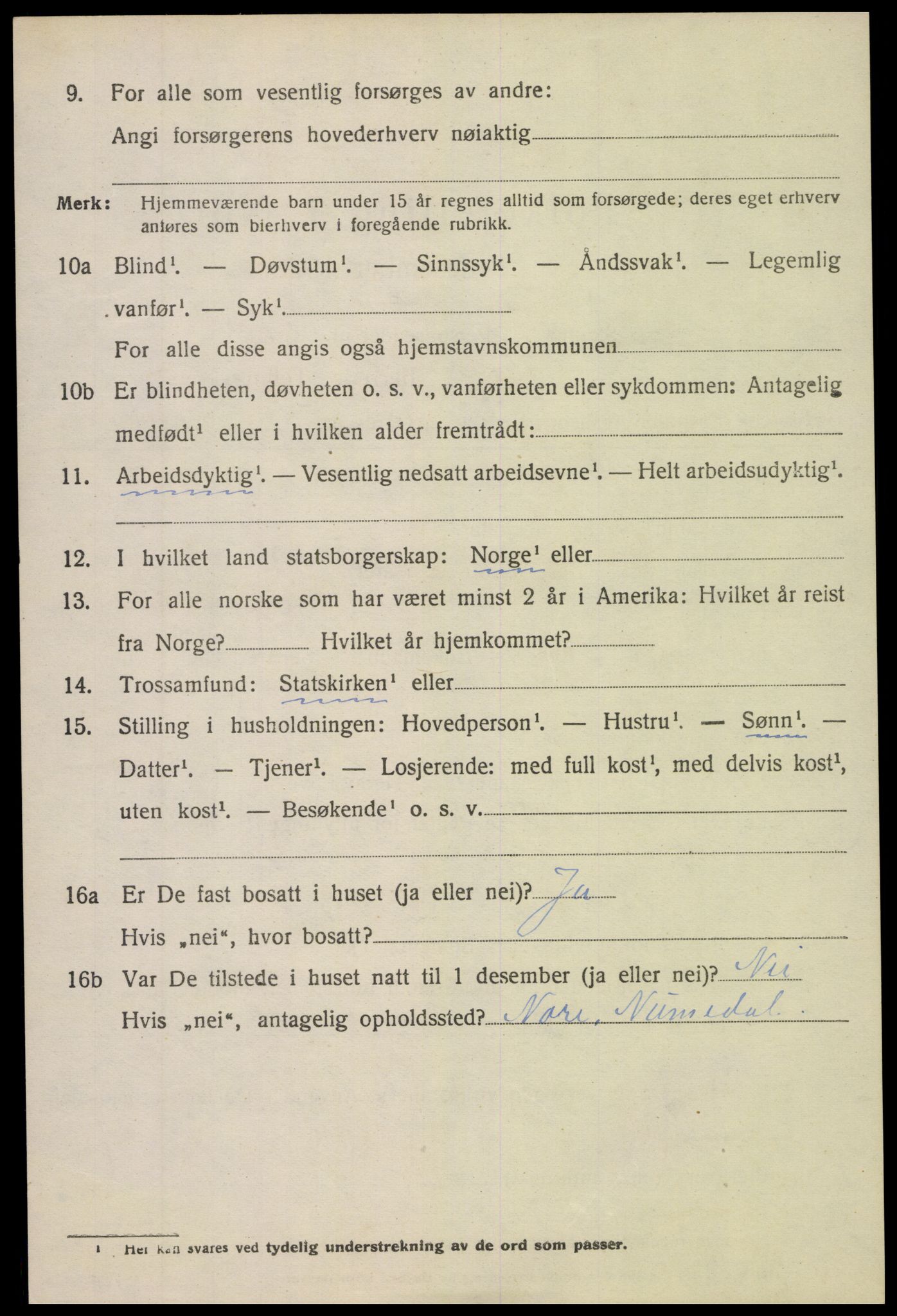 SAK, 1920 census for Holt, 1920, p. 5193