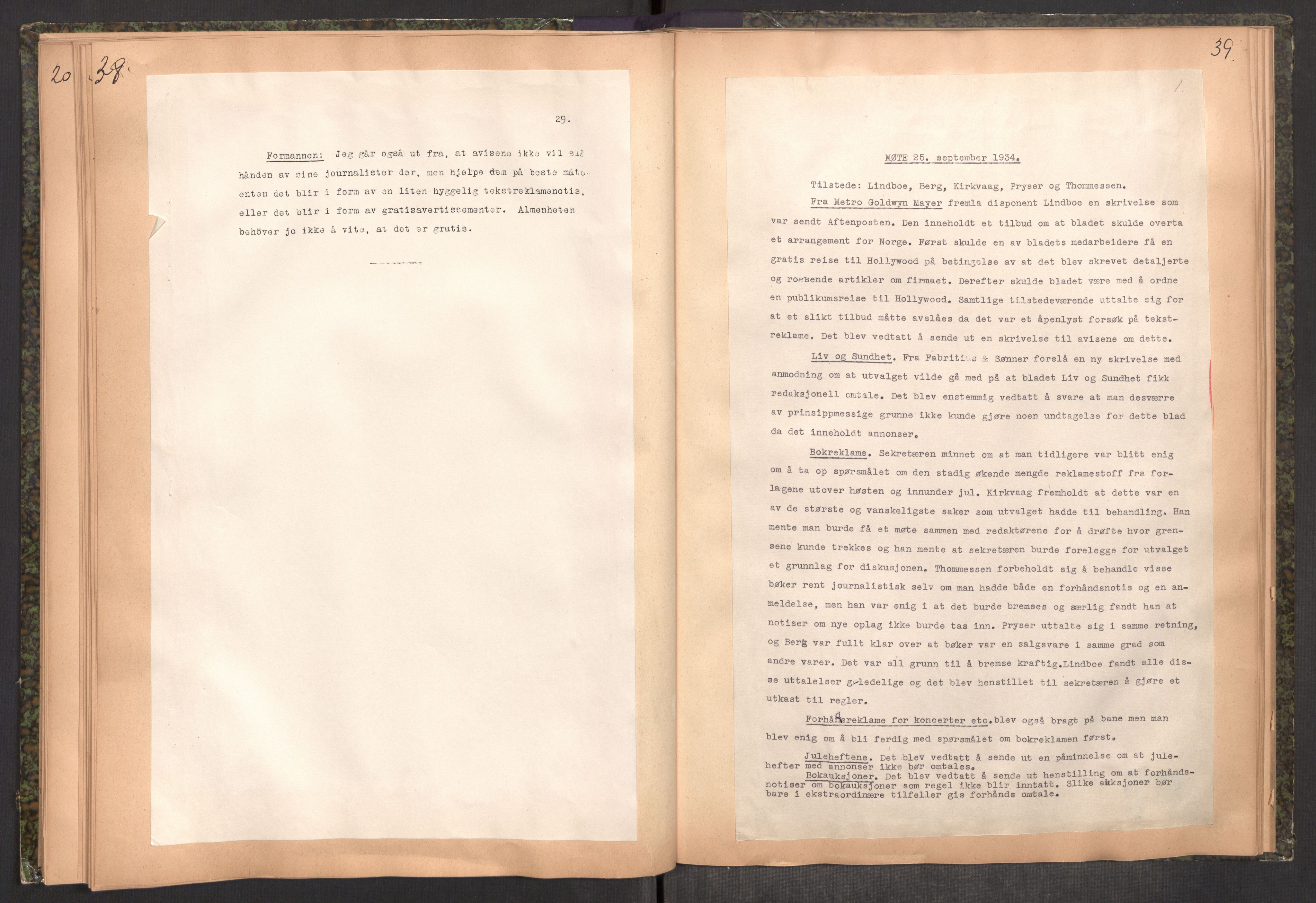 Tekstreklameutvalget, RA/PA-0854/A/Aa/L0002: Møtereferat, 1933-1938, p. 38-39