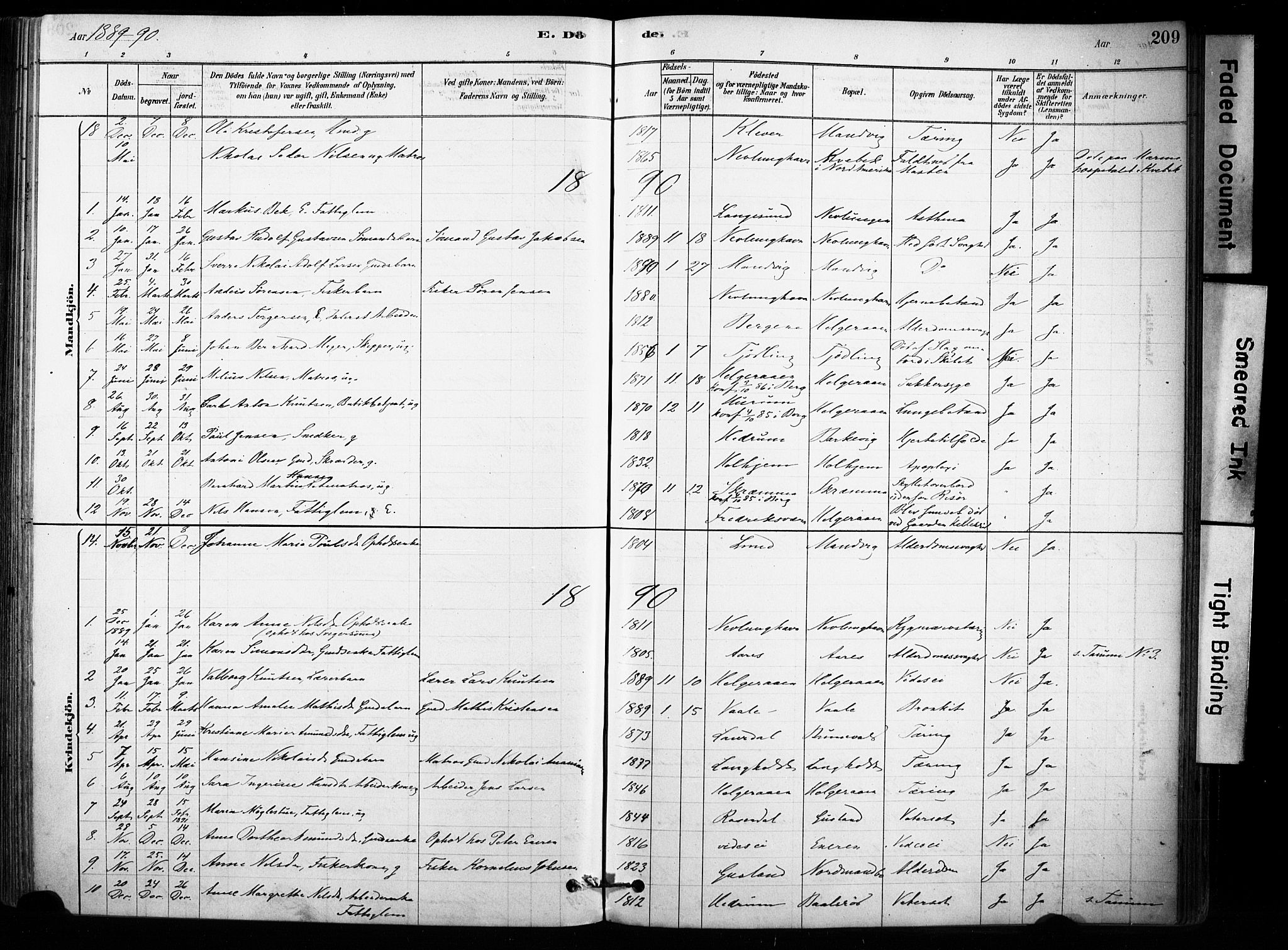 Brunlanes kirkebøker, AV/SAKO-A-342/F/Fb/L0001: Parish register (official) no. II 1, 1878-1899, p. 209