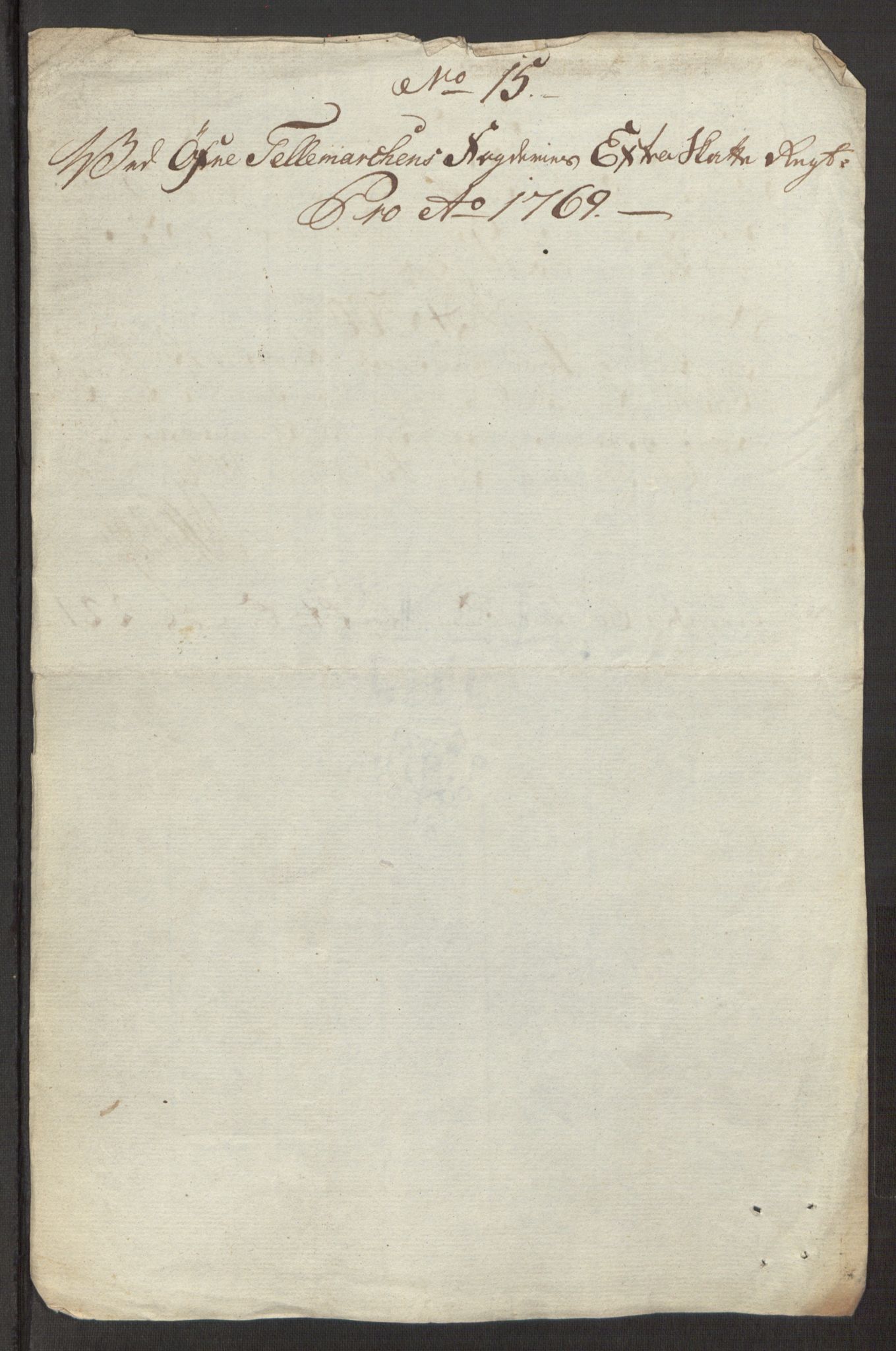 Rentekammeret inntil 1814, Reviderte regnskaper, Fogderegnskap, RA/EA-4092/R38/L2293: Ekstraskatten Øvre Telemark, 1762-1770, p. 407