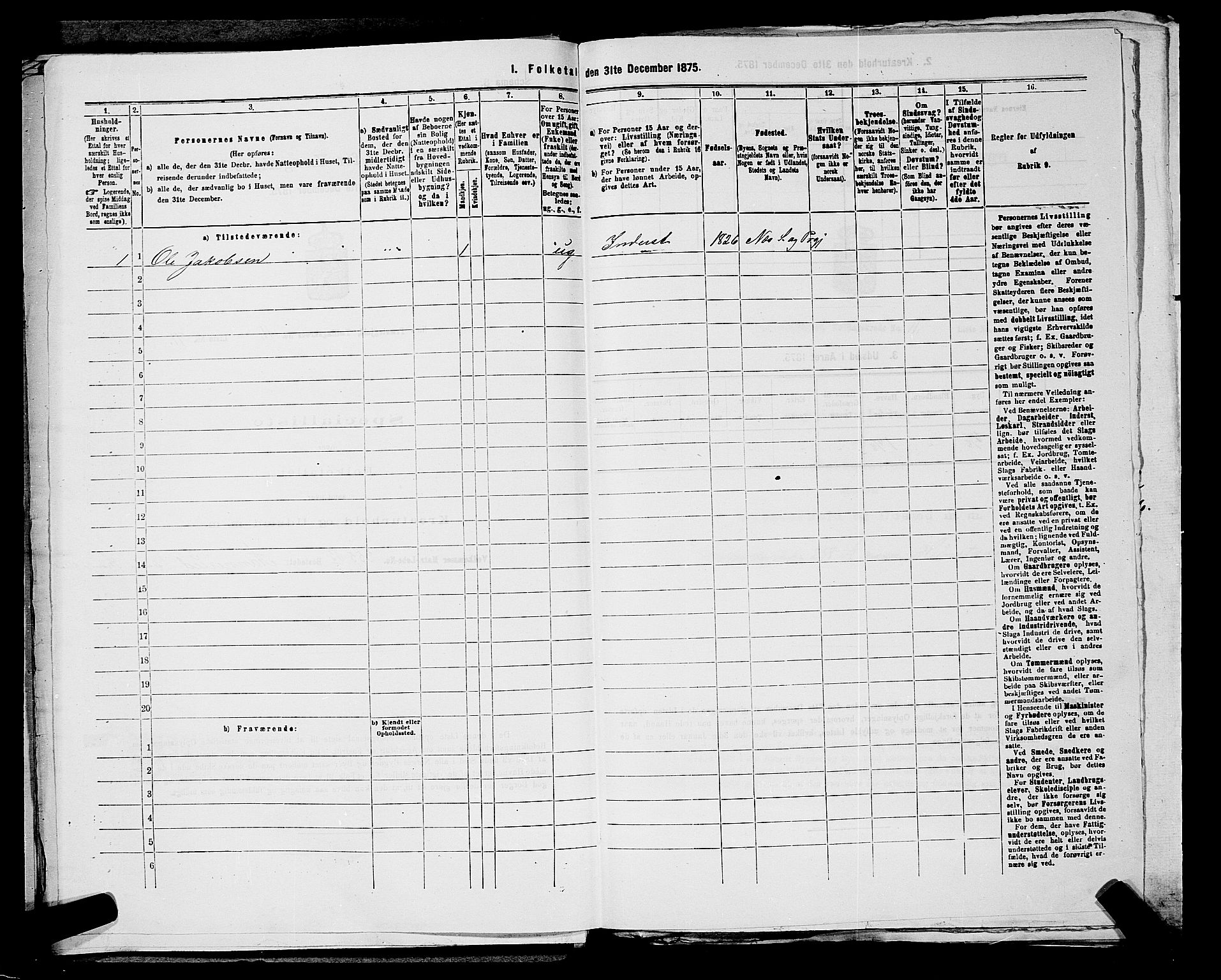 RA, 1875 census for 0236P Nes, 1875, p. 2032