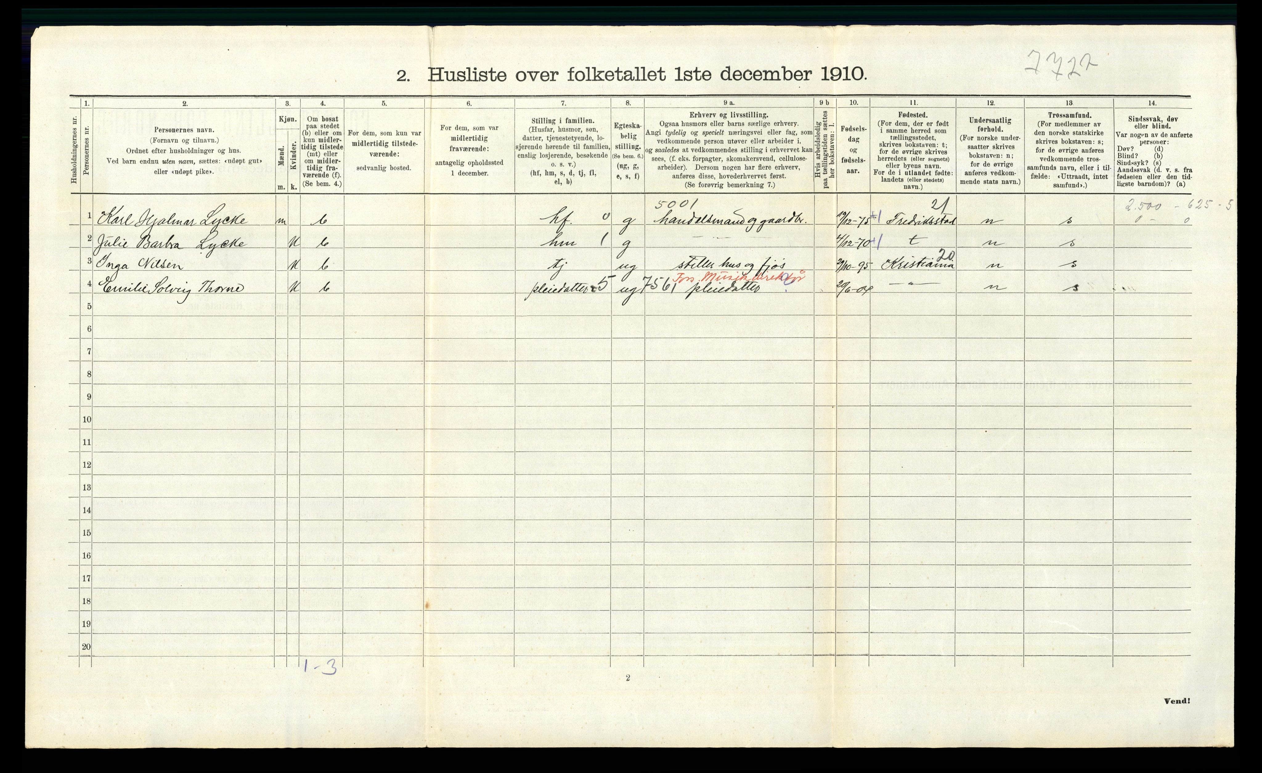 RA, 1910 census for Hvaler, 1910, p. 983