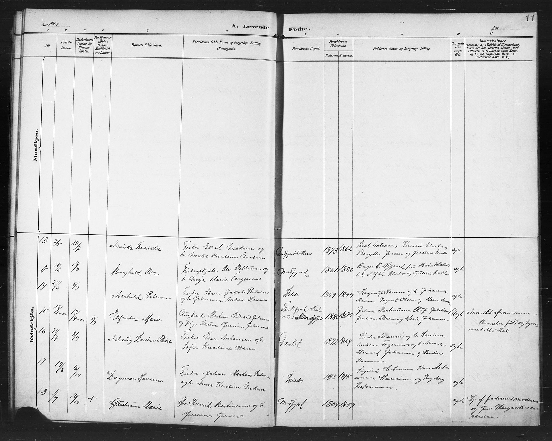 Berg sokneprestkontor, AV/SATØ-S-1318/G/Ga/Gab/L0005klokker: Parish register (copy) no. 5, 1898-1911, p. 11