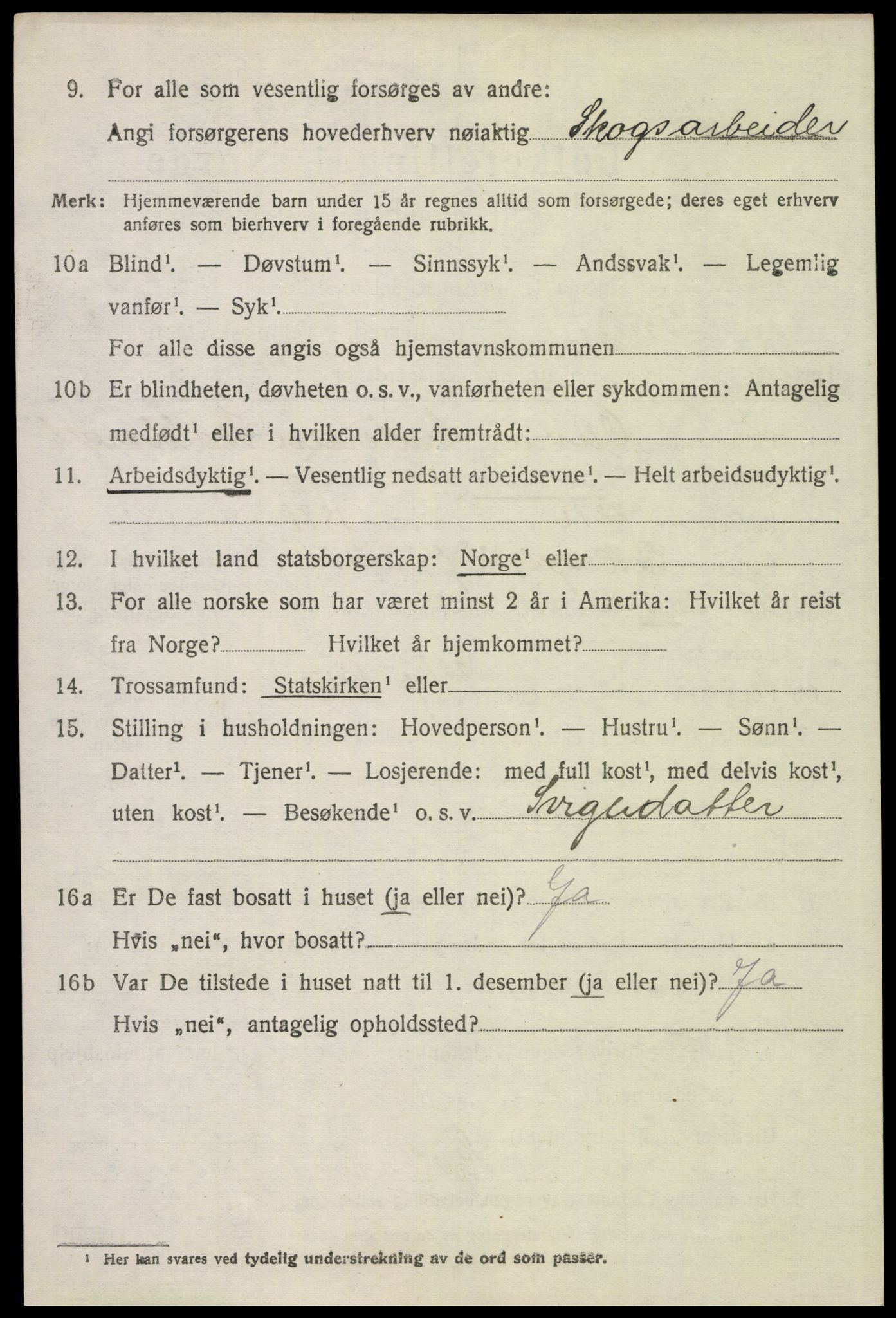 SAH, 1920 census for Grue, 1920, p. 15292