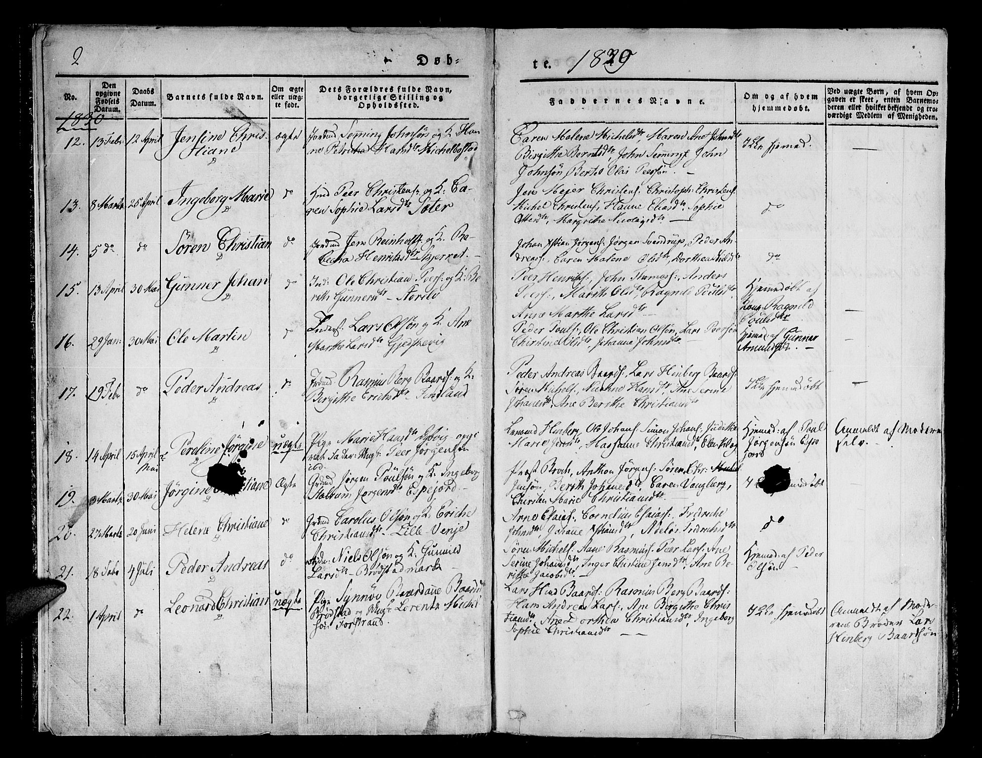 Tranøy sokneprestkontor, SATØ/S-1313/I/Ia/Iaa/L0005kirke: Parish register (official) no. 5, 1829-1844, p. 2