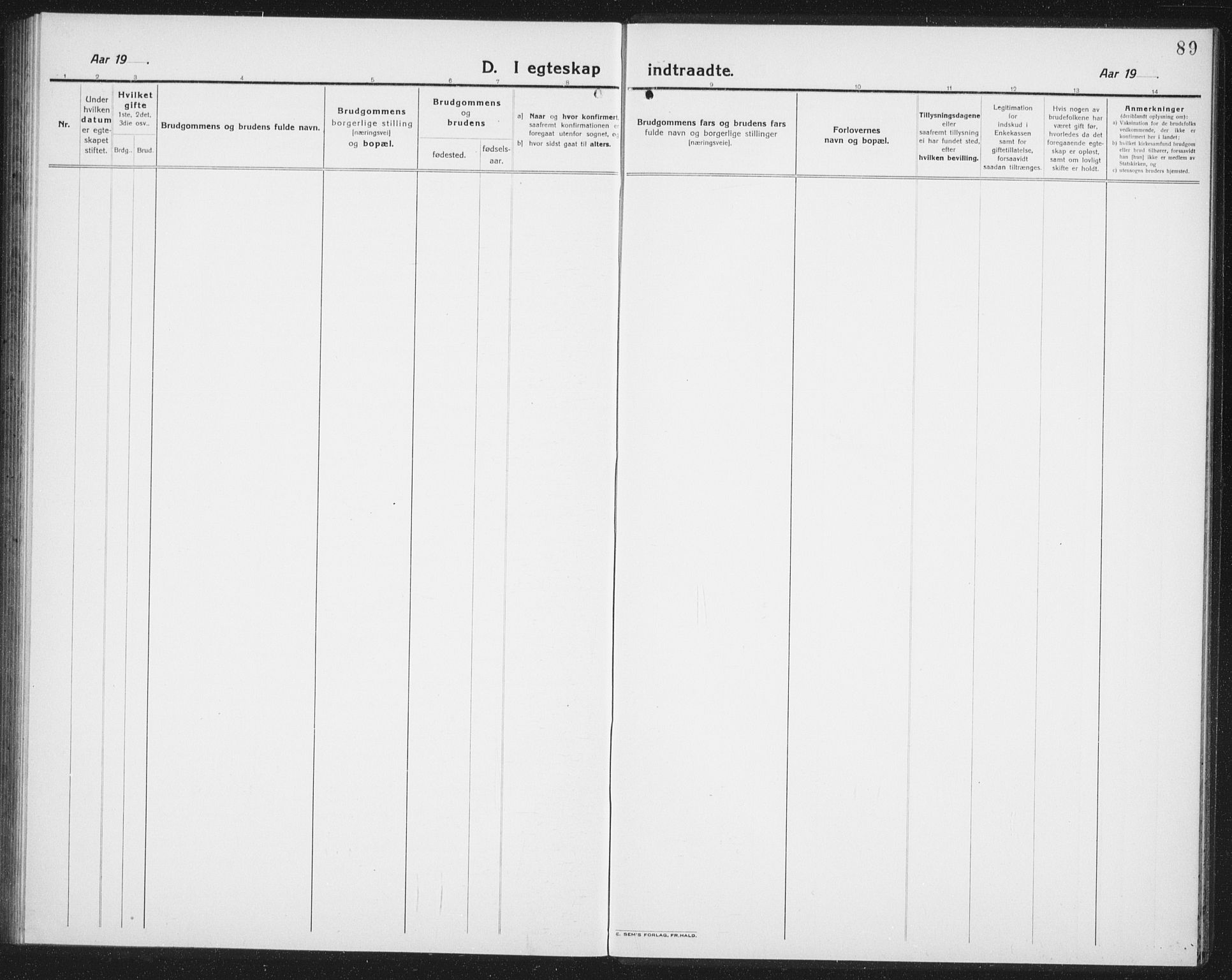 Ministerialprotokoller, klokkerbøker og fødselsregistre - Nordland, AV/SAT-A-1459/874/L1082: Parish register (copy) no. 874C11, 1920-1939, p. 89