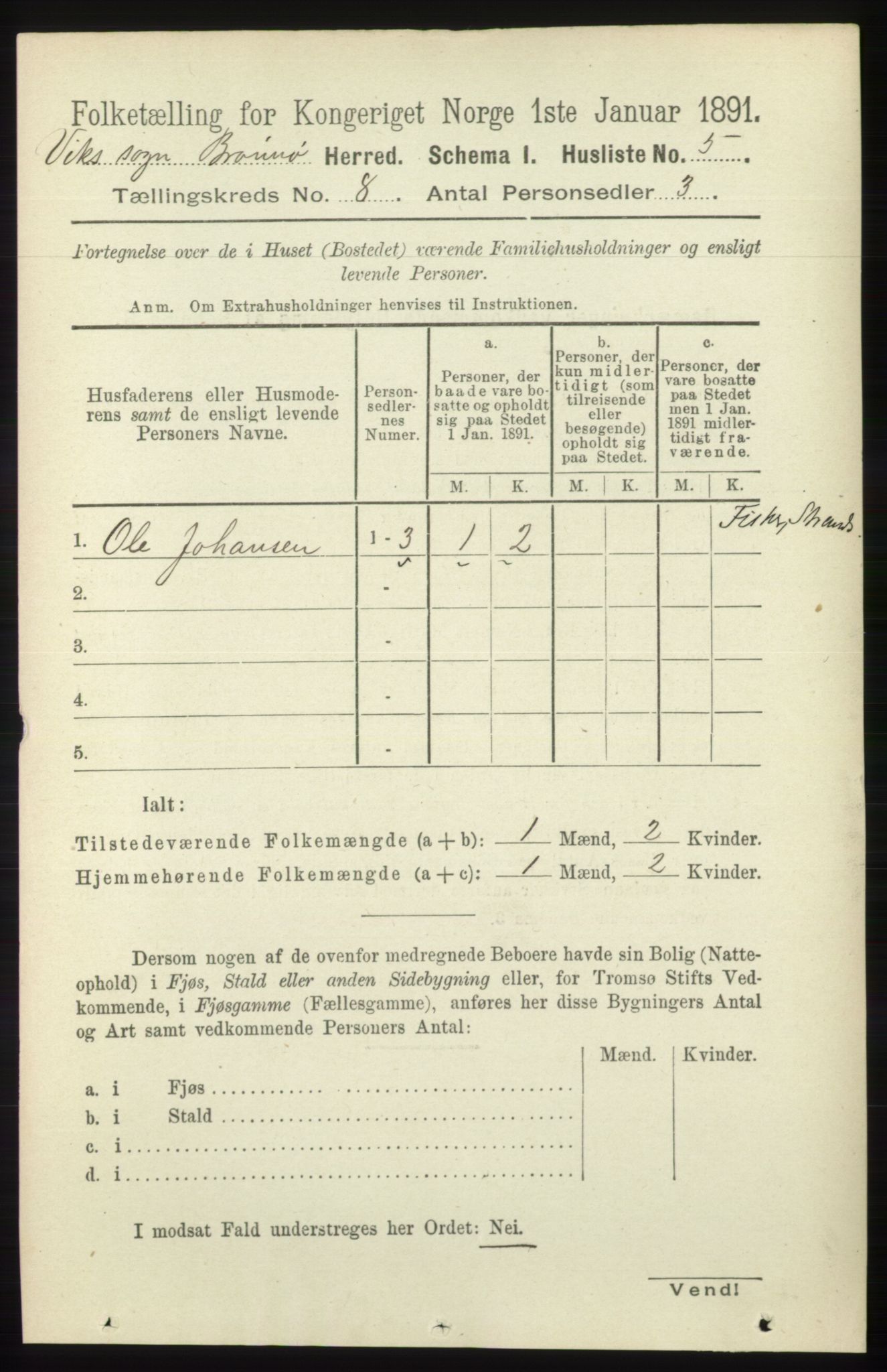 RA, 1891 census for 1814 Brønnøy, 1891, p. 4269