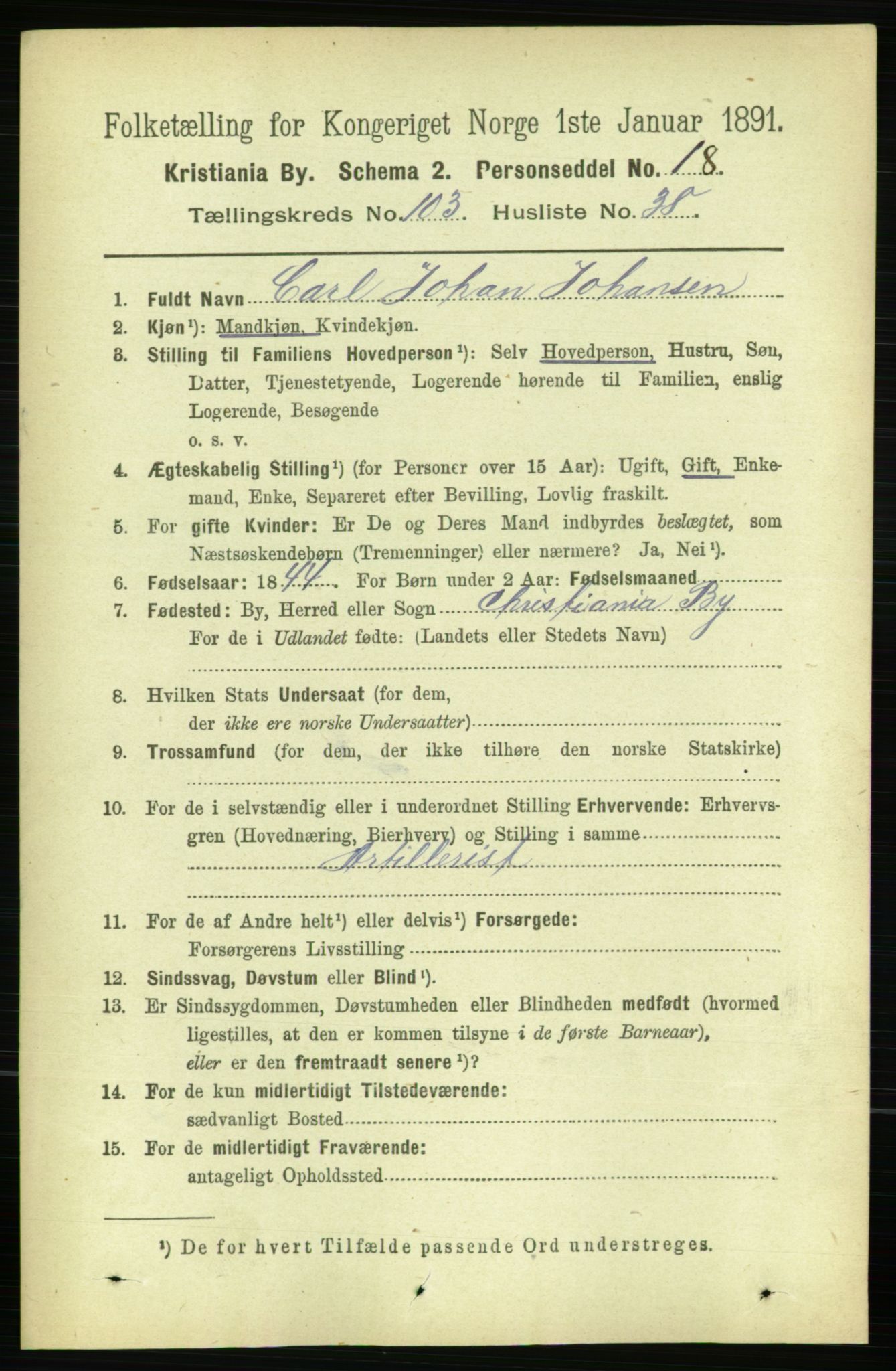 RA, 1891 census for 0301 Kristiania, 1891, p. 51870