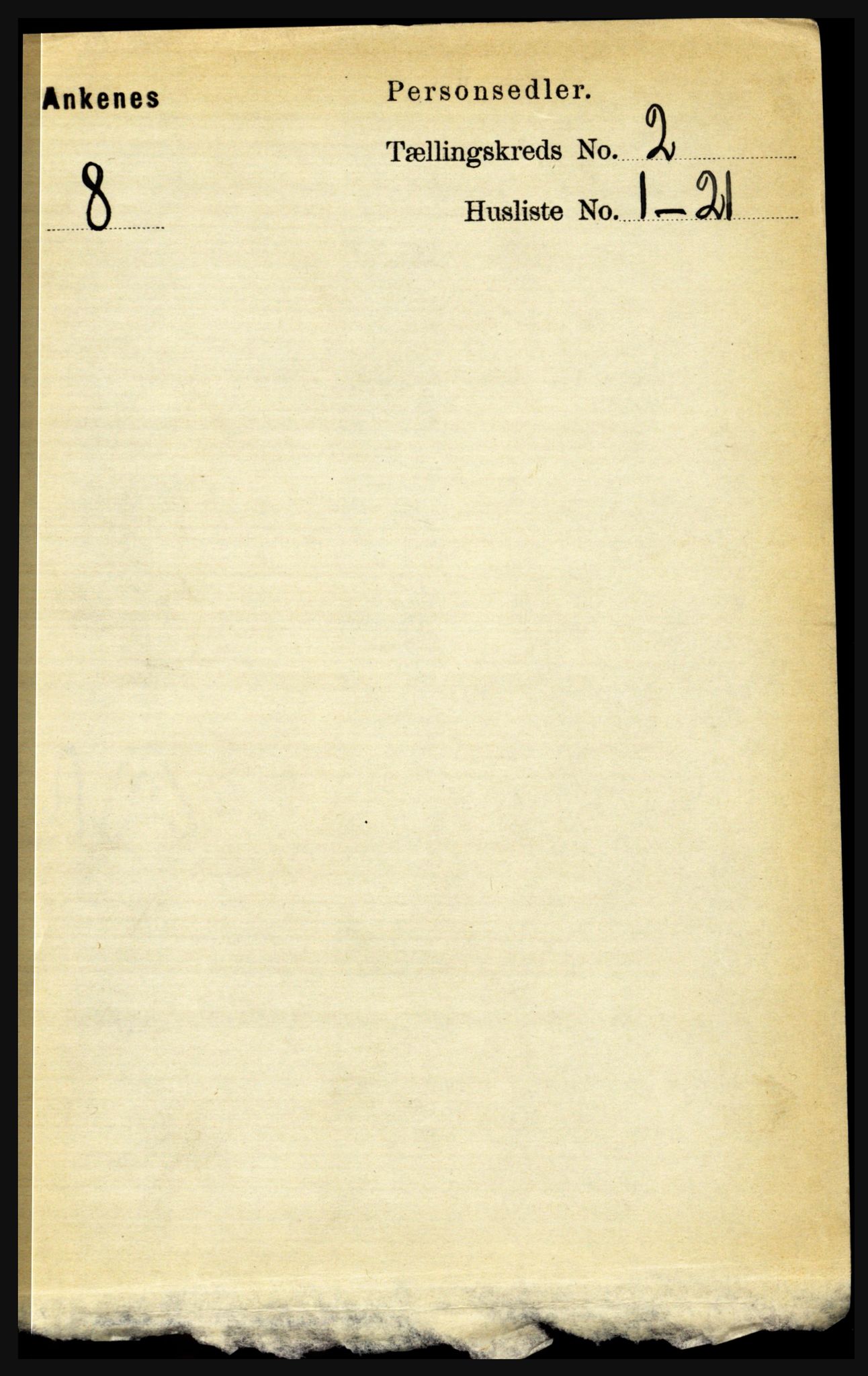 RA, 1891 census for 1855 Ankenes, 1891, p. 843