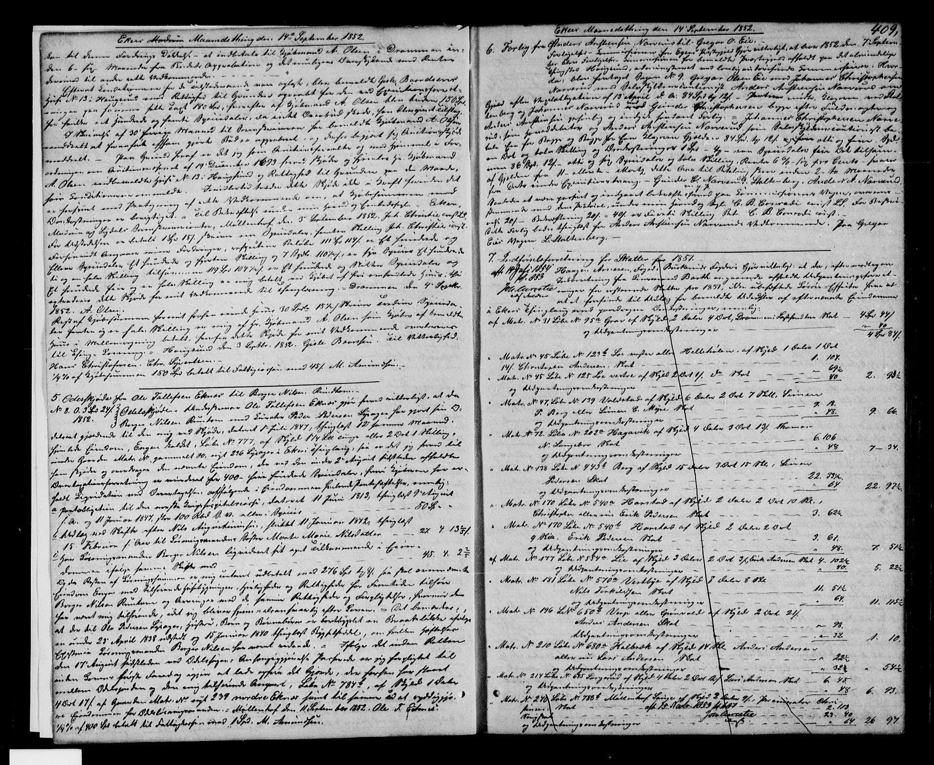 Eiker, Modum og Sigdal sorenskriveri, AV/SAKO-A-123/G/Ga/Gaa/L0013b: Mortgage book no. I 13b, 1852-1854, p. 409