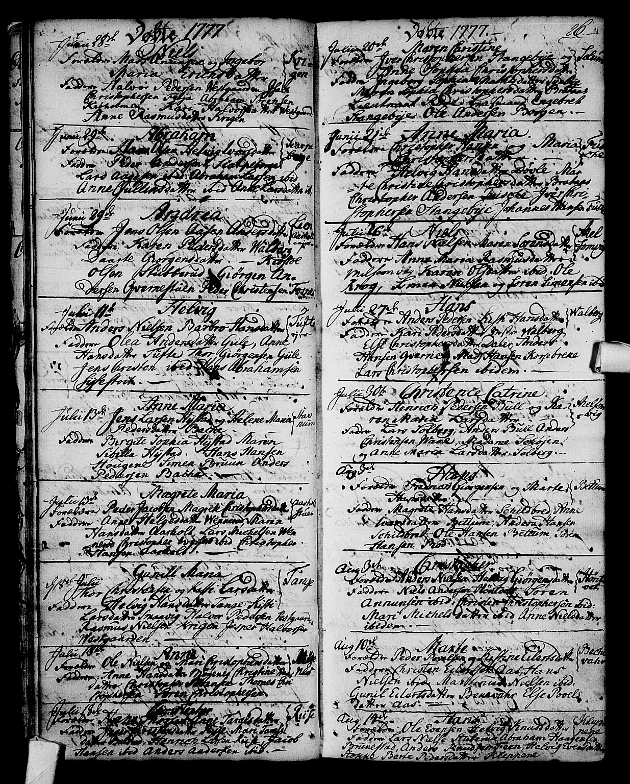 Stokke kirkebøker, AV/SAKO-A-320/F/Fa/L0003: Parish register (official) no. I 3, 1771-1803, p. 26